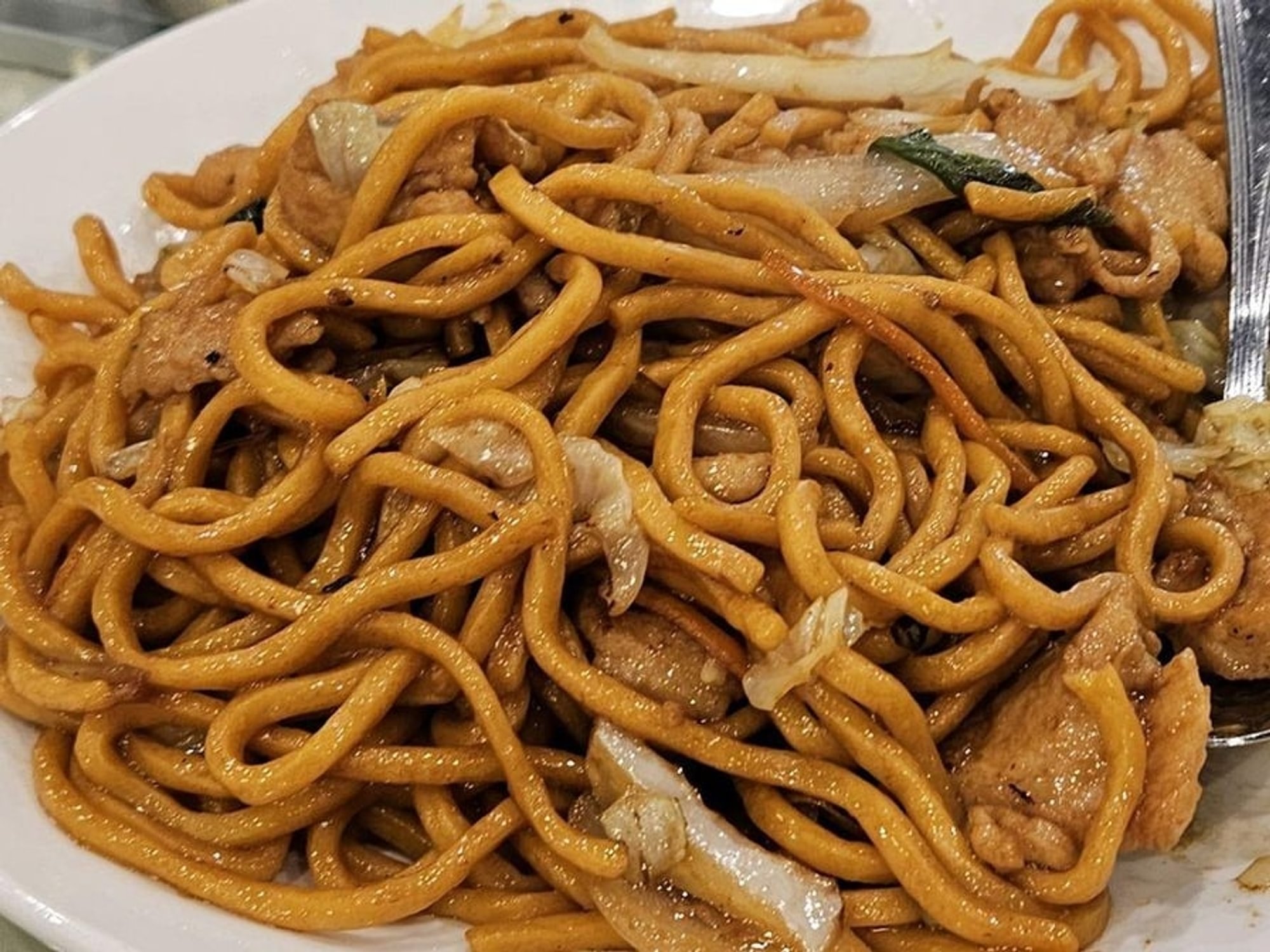 94. Chicken Chow Fun / 雞球炒河