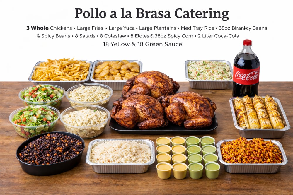 Family or Office Meal # 1 (3 Whole Chicken + 9 Sides feed 8-12) Read Description for sides includ...