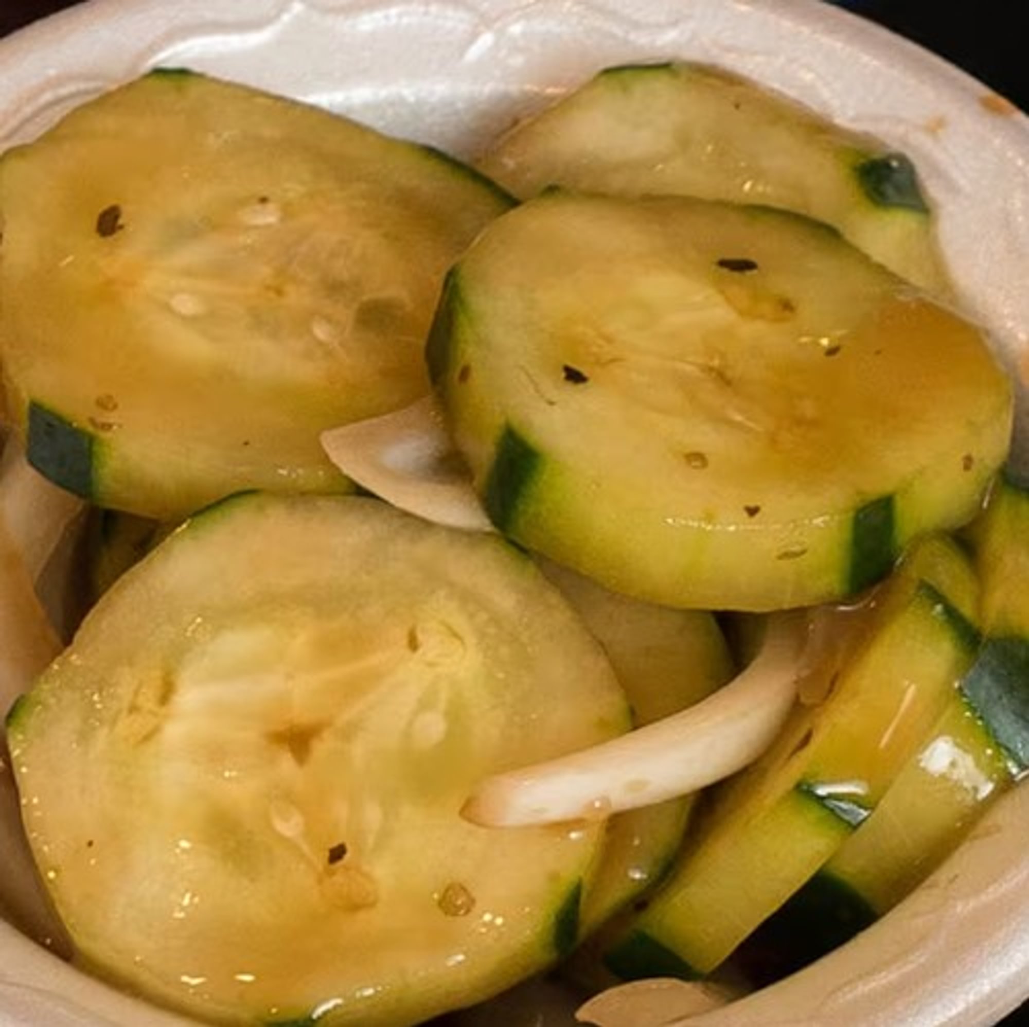 Seasoned Balsamic Cucumbers