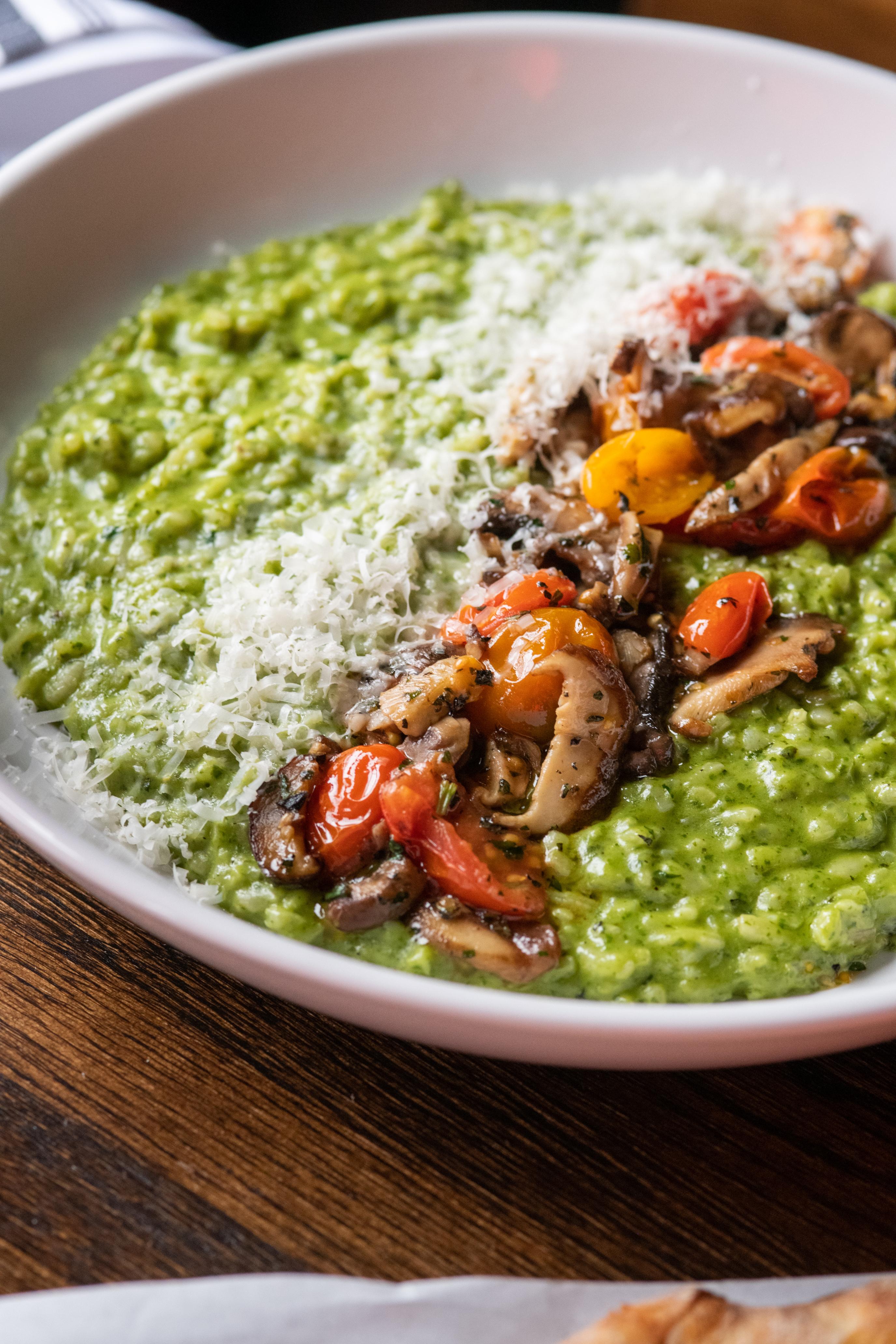 Pesto & Mushroom Risotto