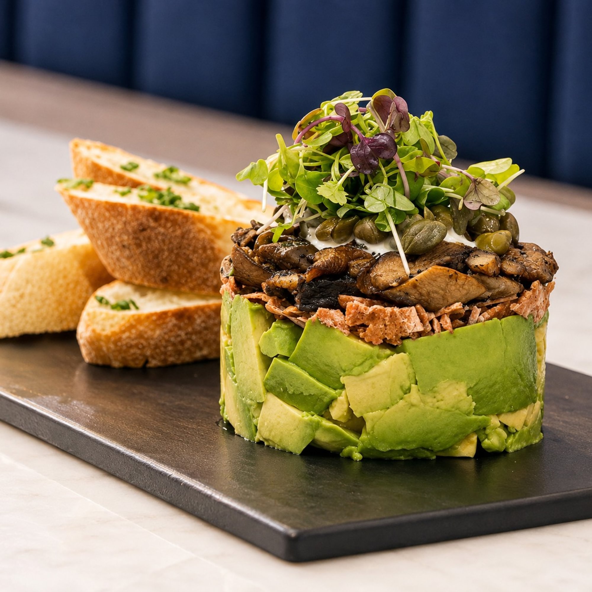Portobello Mushroom and Avocado Tartare