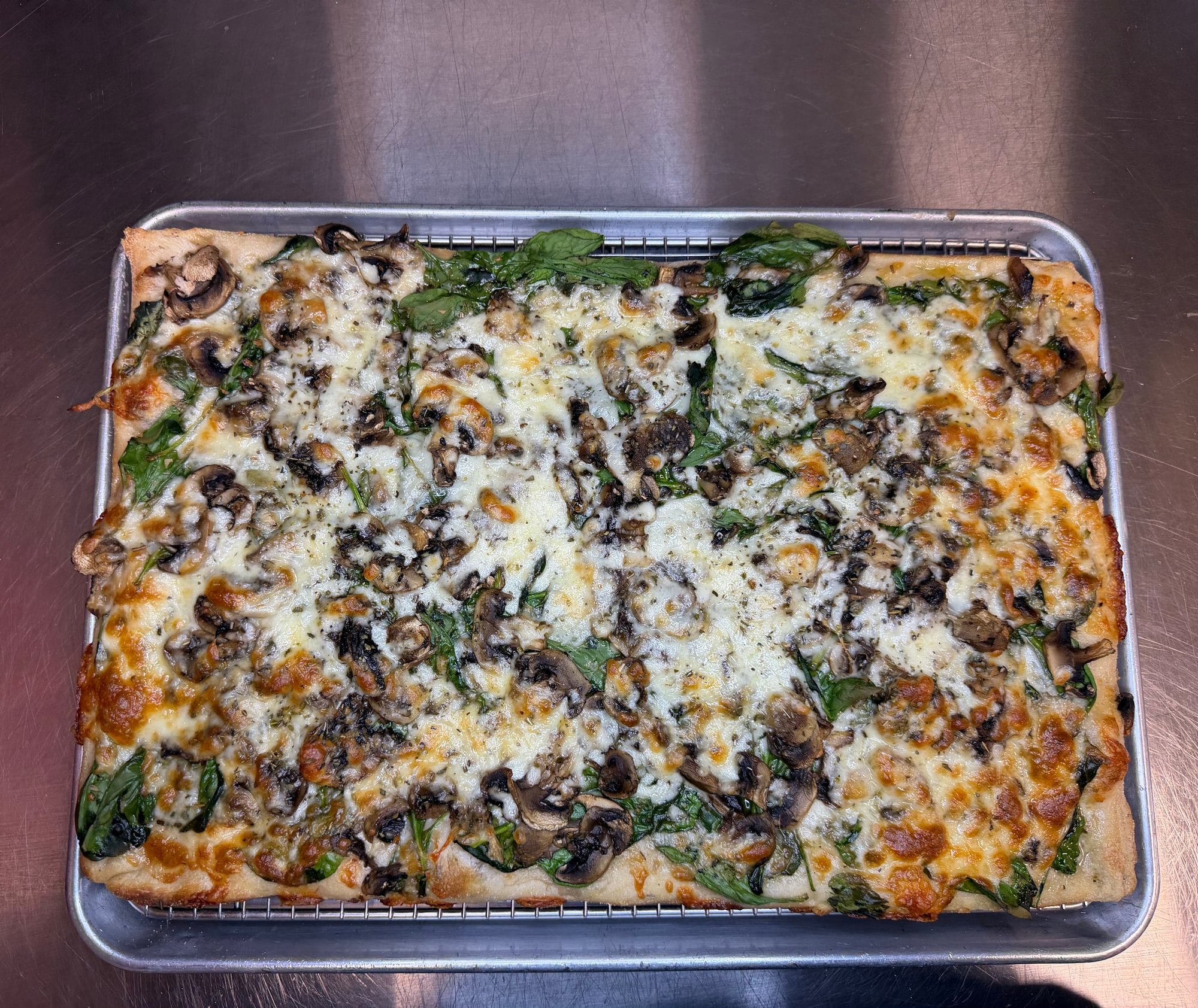 Spinach Mushroom Truffle Oil Grandma