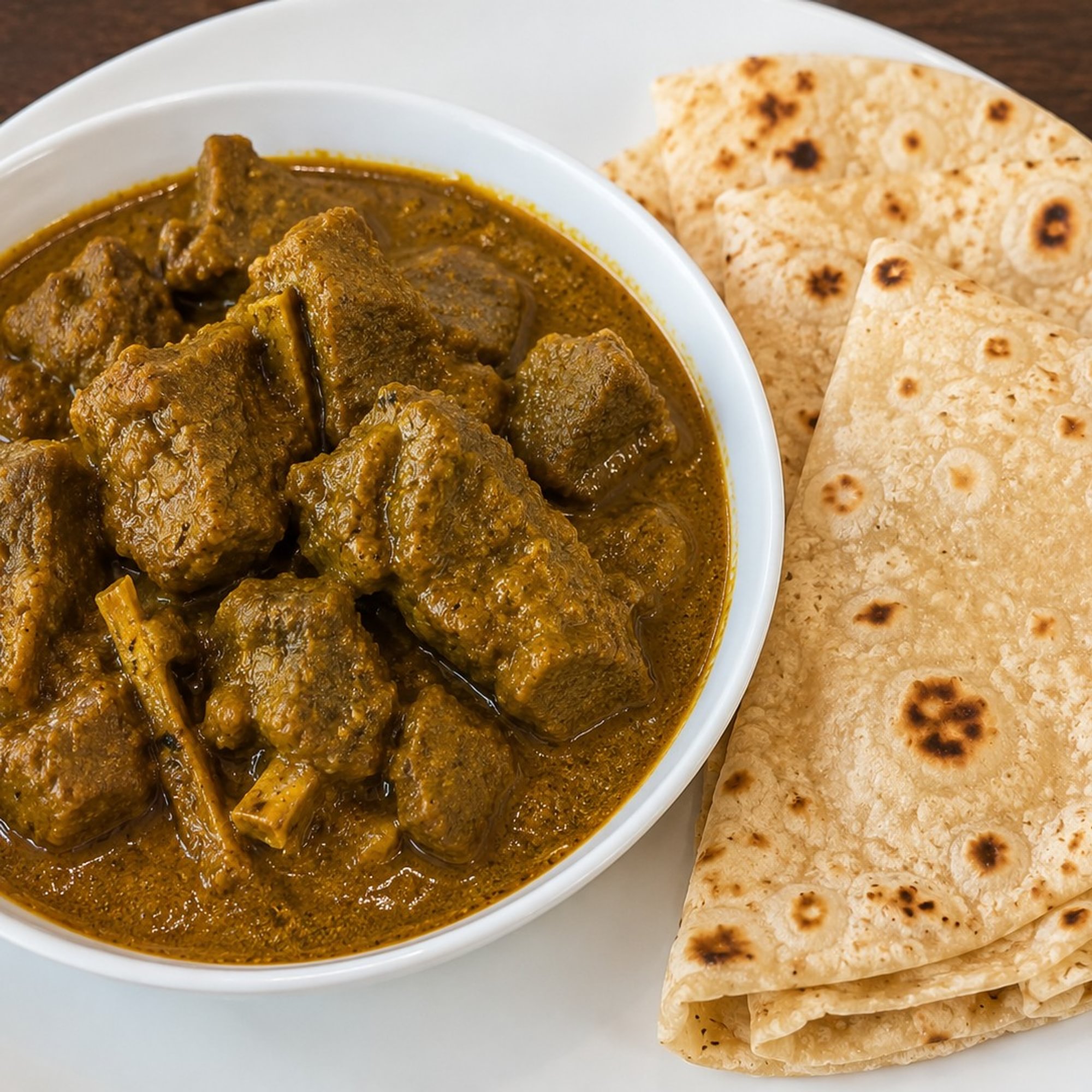 Caribbean Style Curry Goat Roti (No Sides)