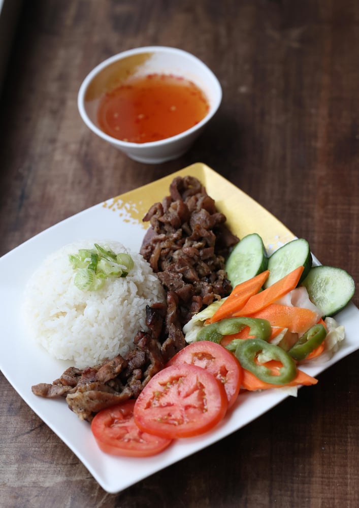 Grilled Pork with Rice Plate
