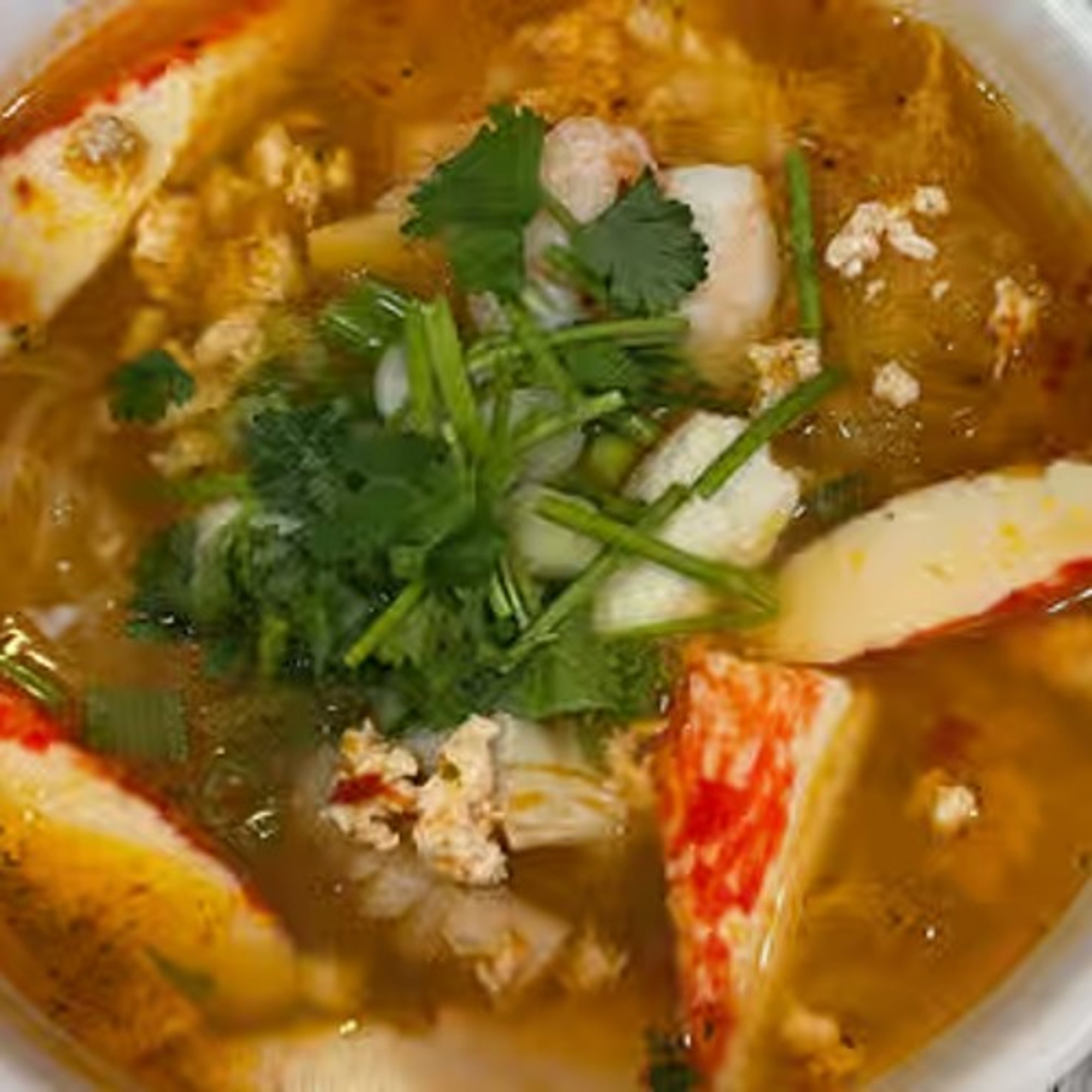 Tom Yum Noodle Soup Dinner