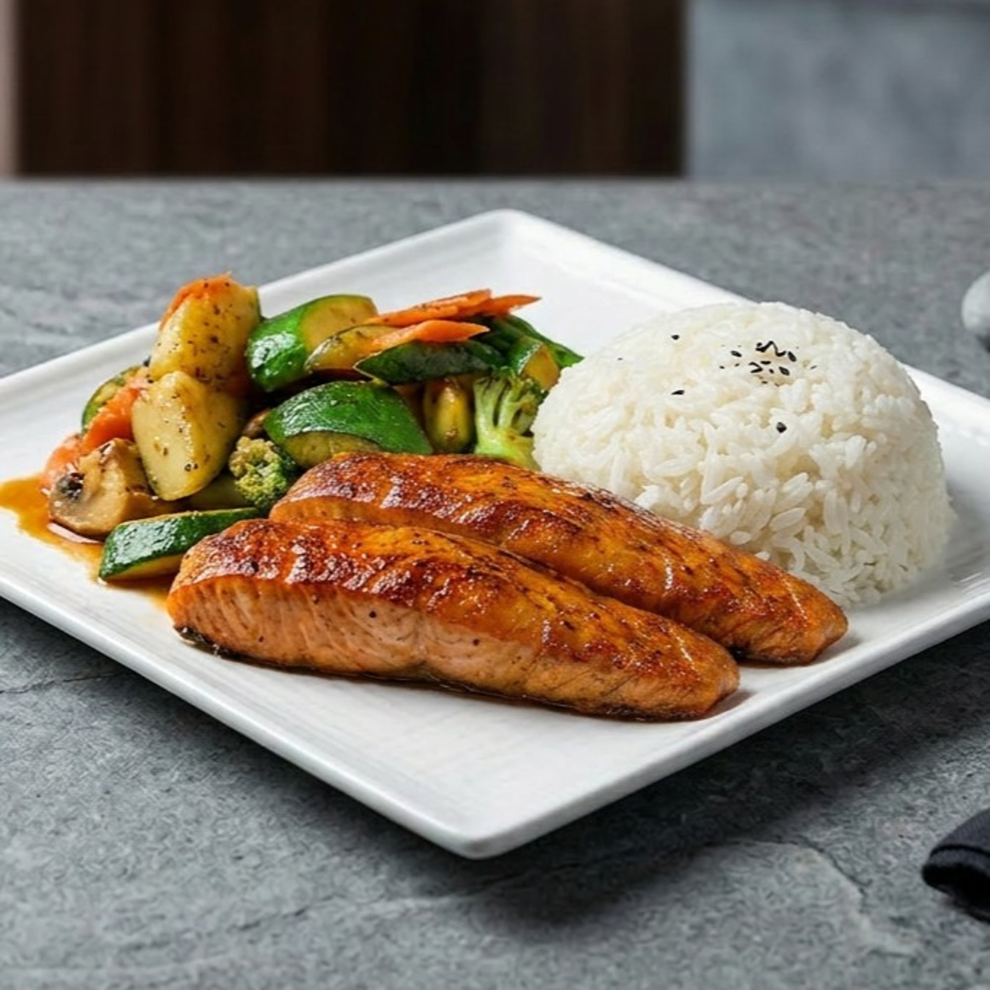 Teriyaki Salmon (Dinner)