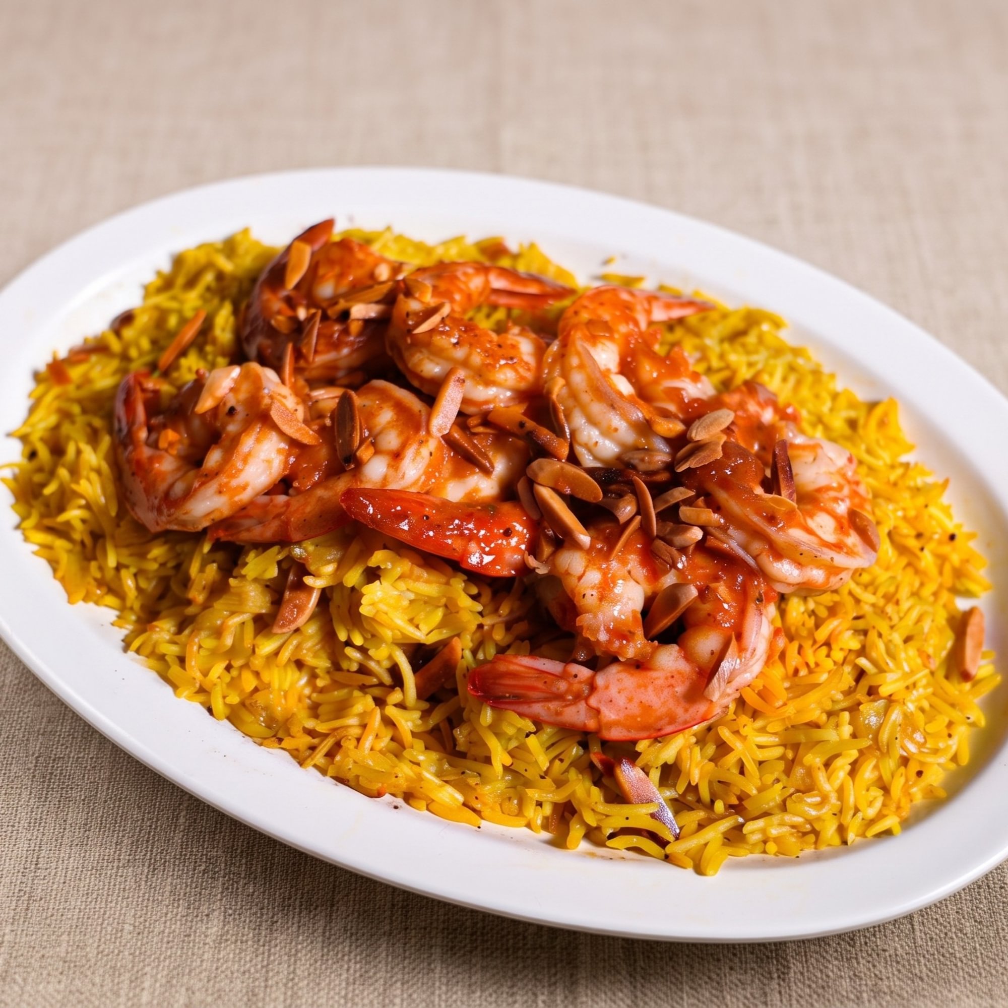 Shrimp Kabseh Platter
