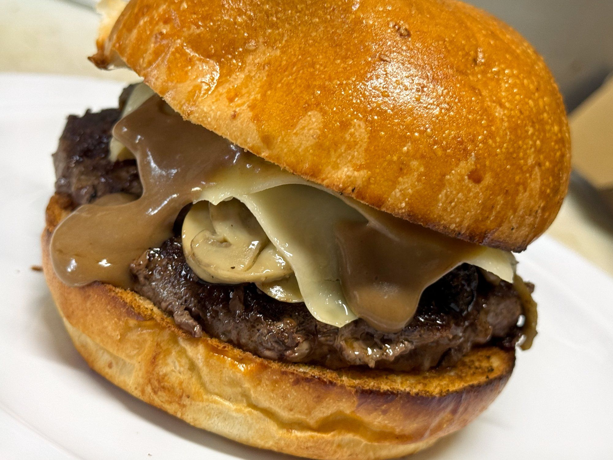 Mushroom Swiss Burger
