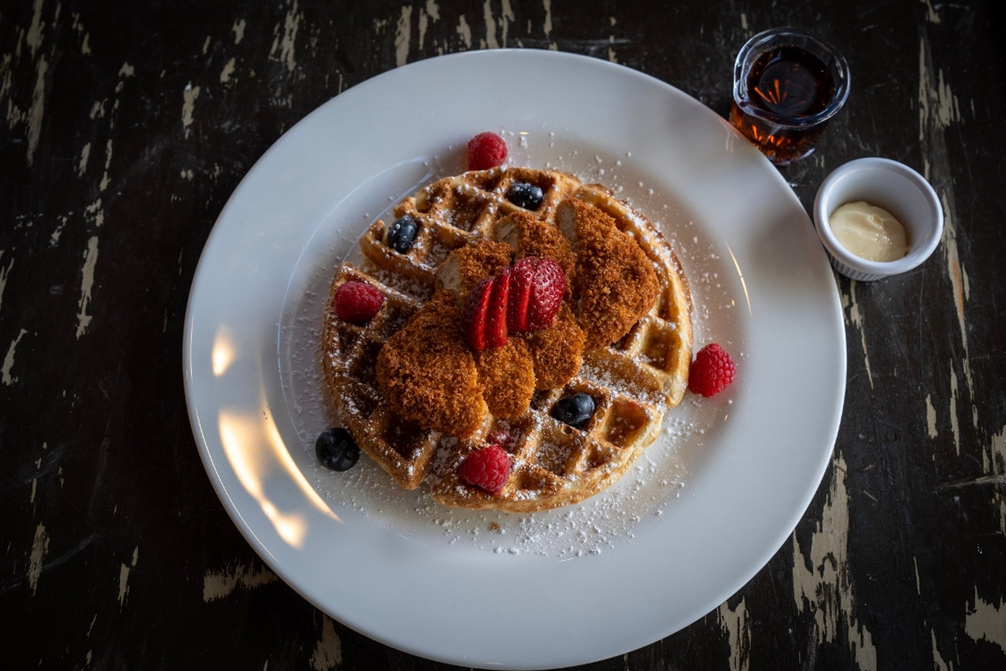 plant based Chiggen & Waffle