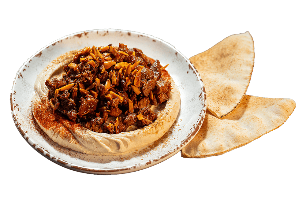 Hummus Special with Lamb