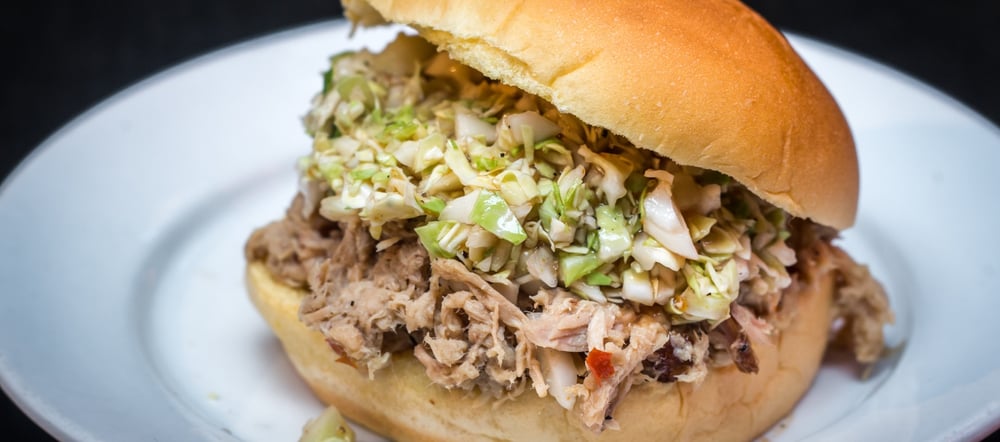 NC Pulled Pork Sandwich 1/2 lb w/Coleslaw Only