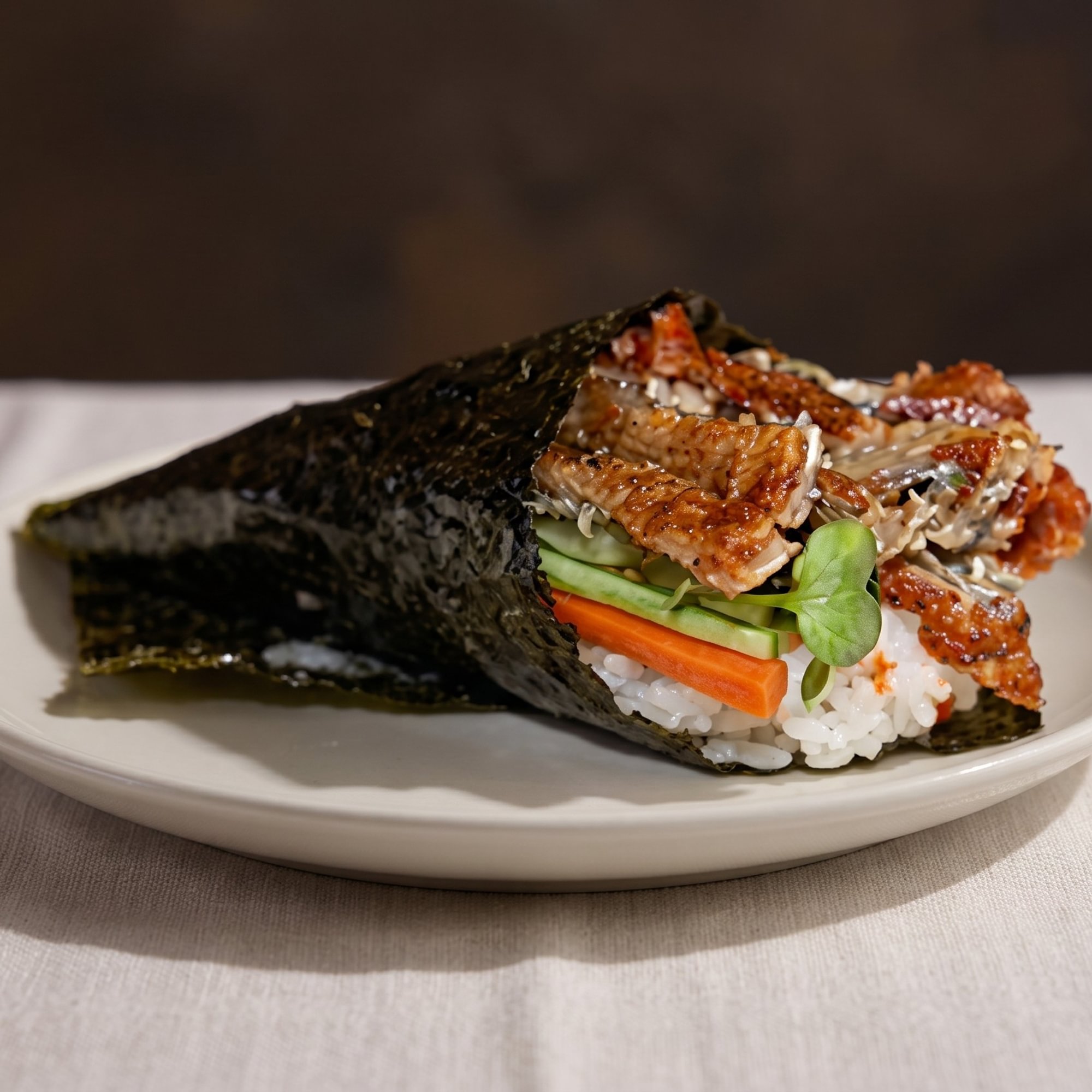 Salmon Skin Handroll (GF)