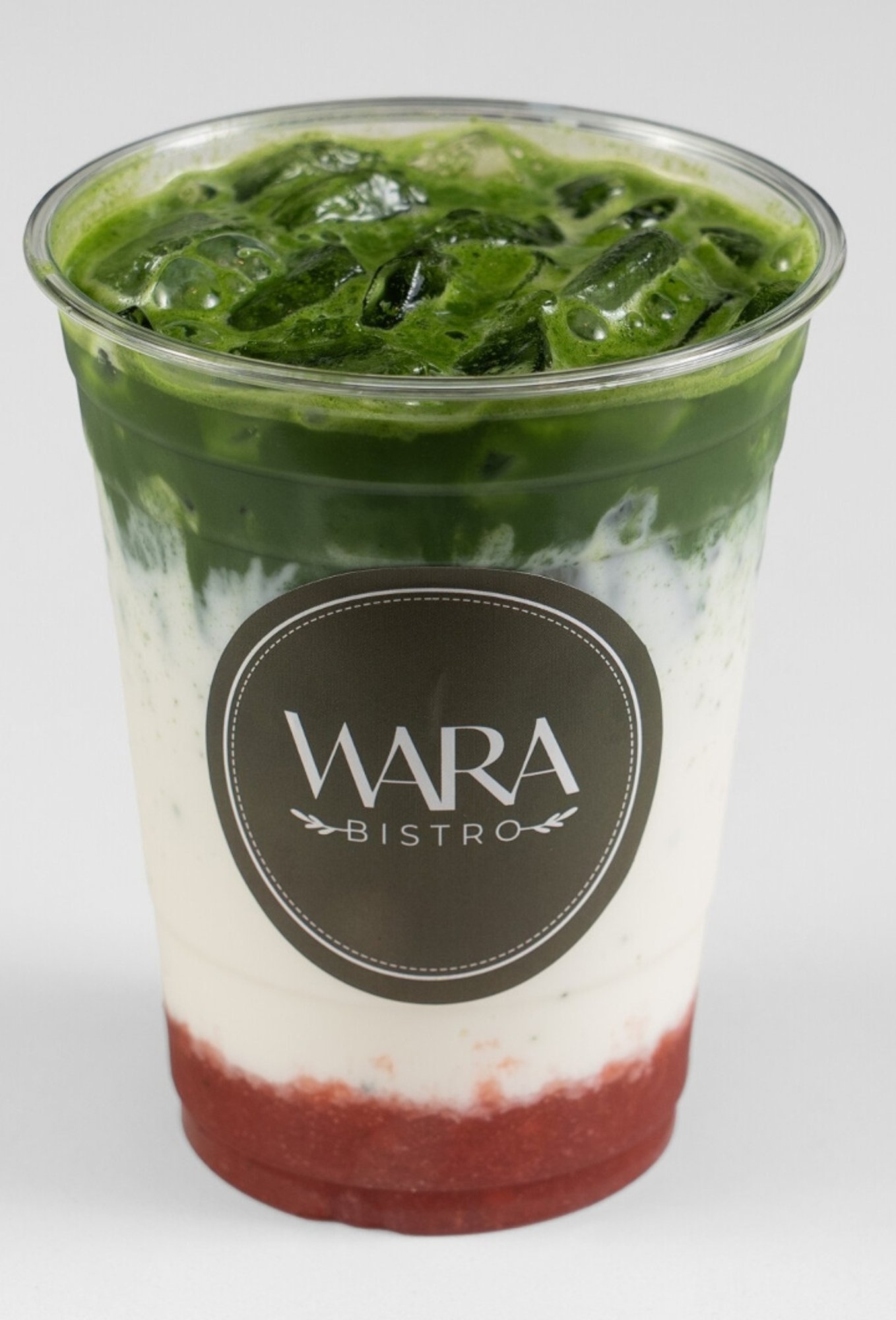 Strawberry Matcha Latte (Iced)