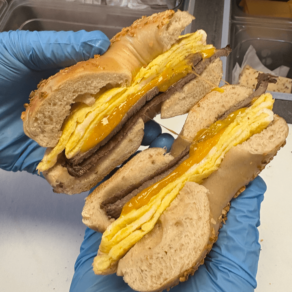 #5 Sandwich Steak, Egg, Cheddar Cheese