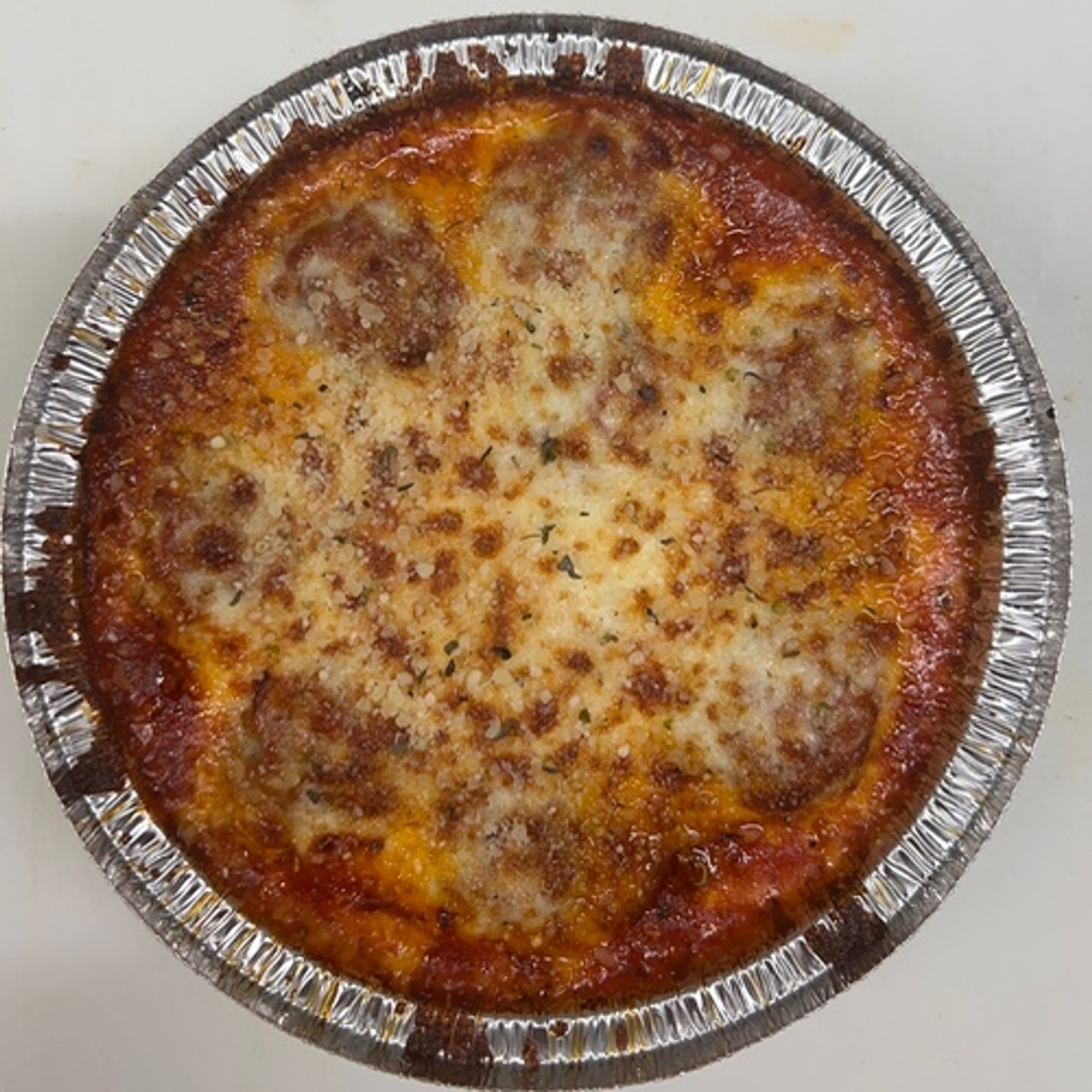 Cheese-Topped Meatball Bowls