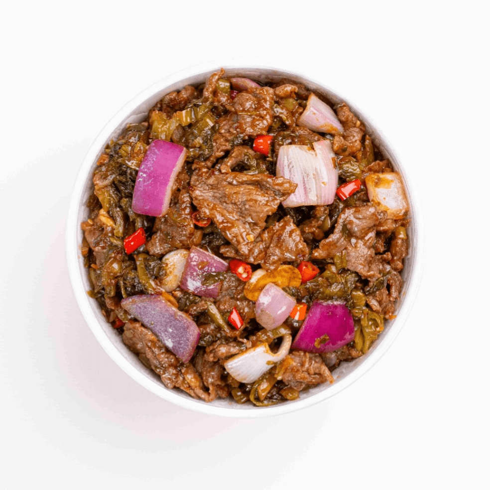 Stir-Fried Beef With Pickled Mustard Greens