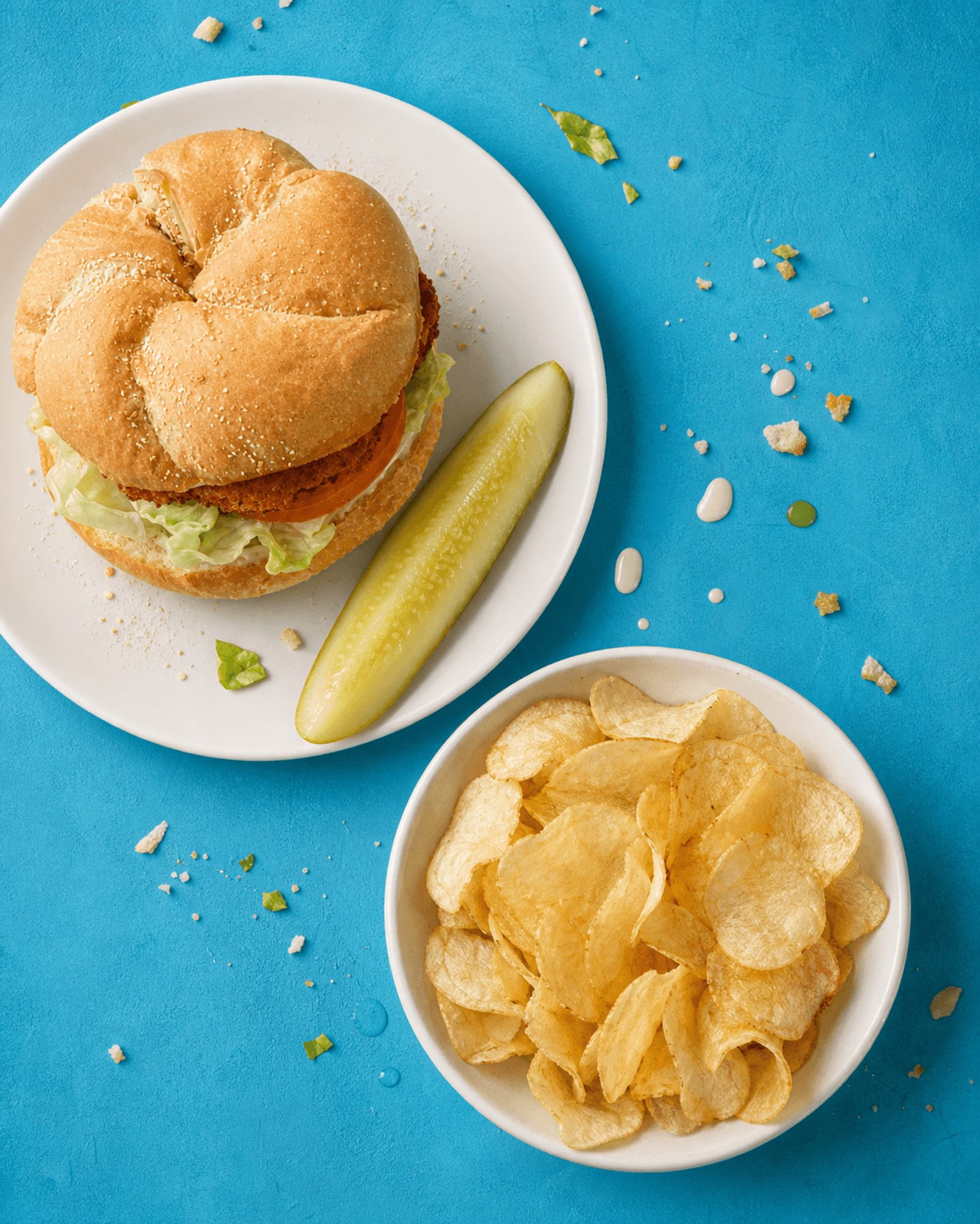 Grilled Chicken Breast on a Kaiser Roll Sandwich