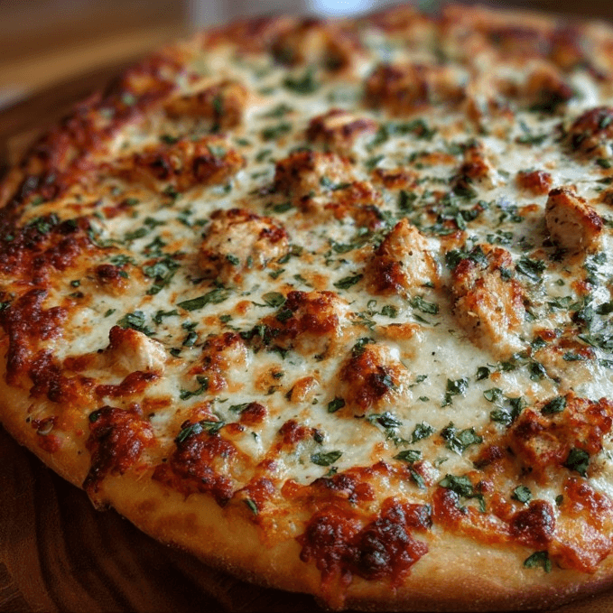 Chicken Cutlet Parmesan Pizza
