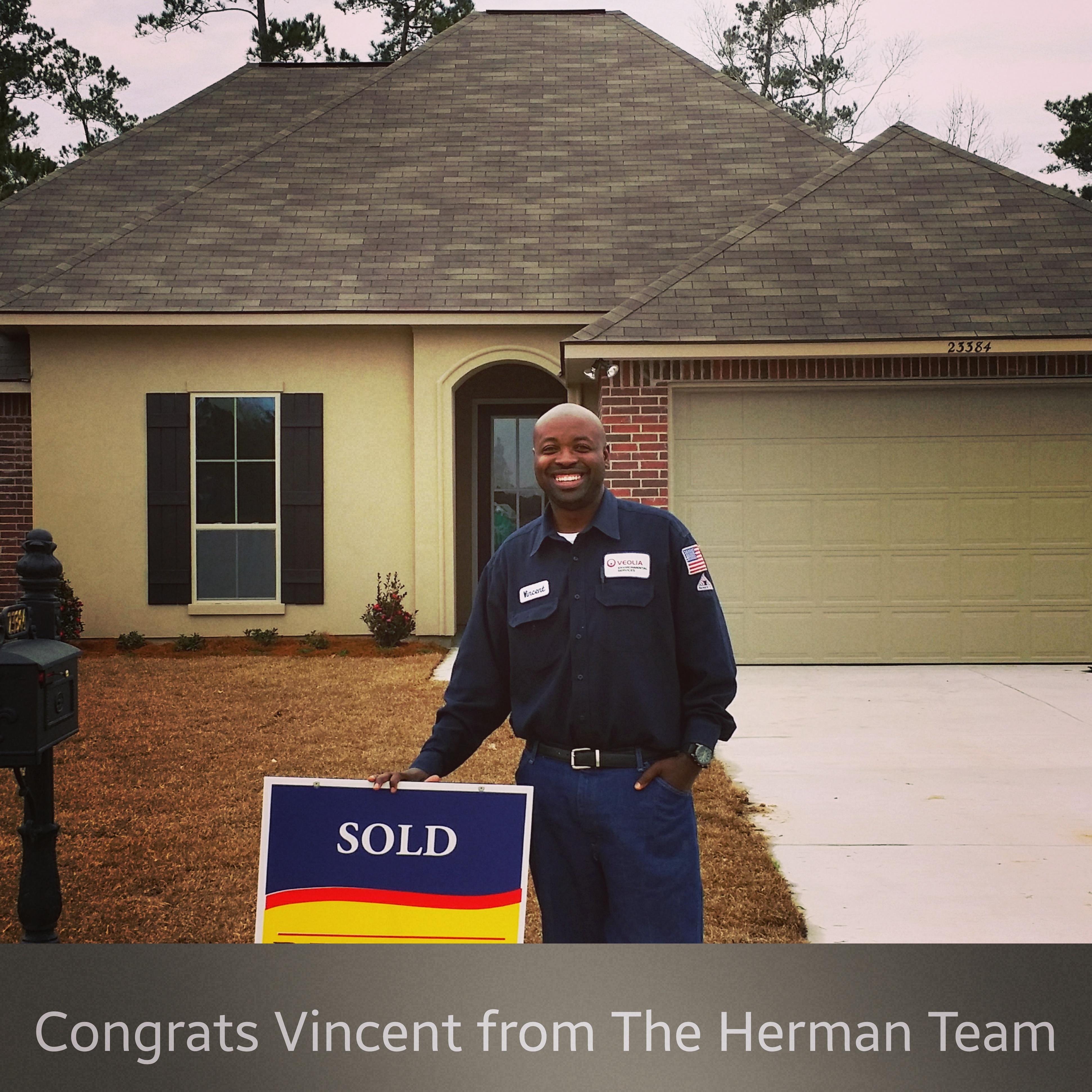 The Herman Team is so happy for you Vincent and Rachel Reed. First a new home and second the Wedding. We like your style.