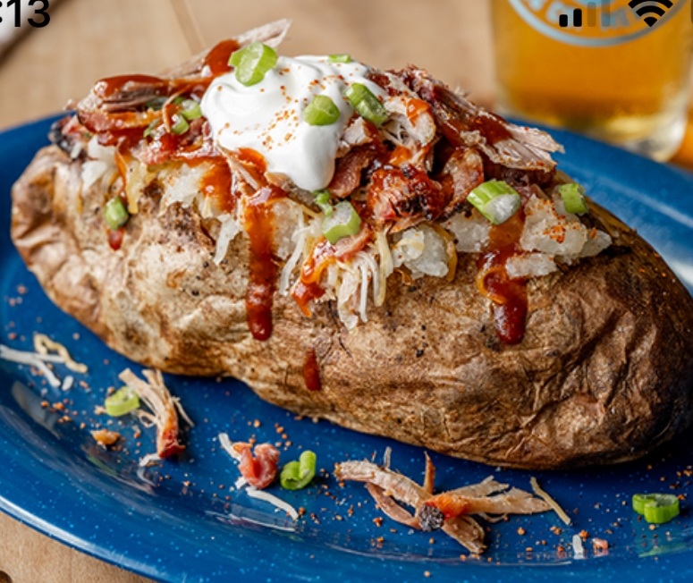 Loaded BBQ Baked Potato