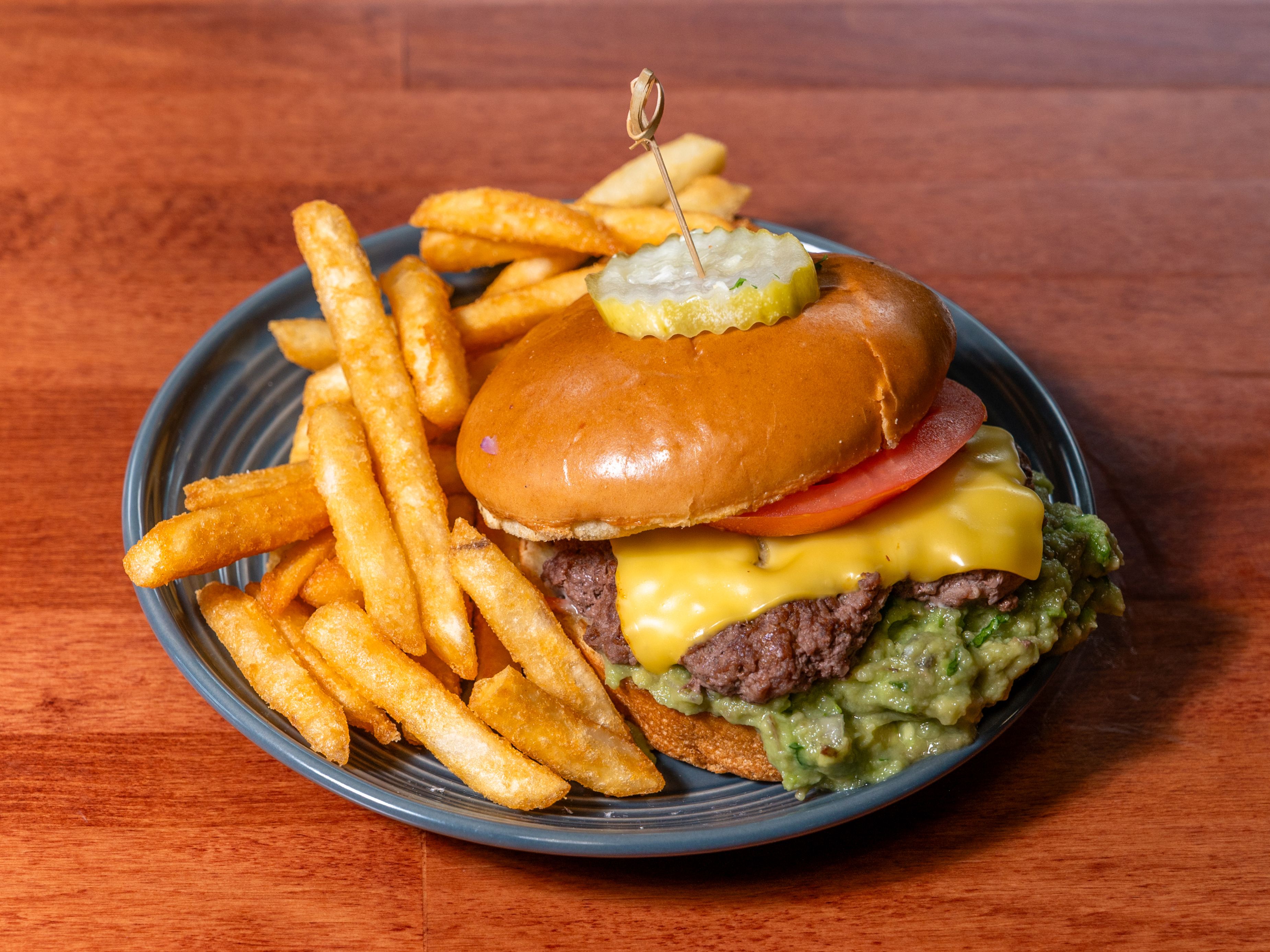 Loco's Smash Burger. Crispy Seasoned Fries.