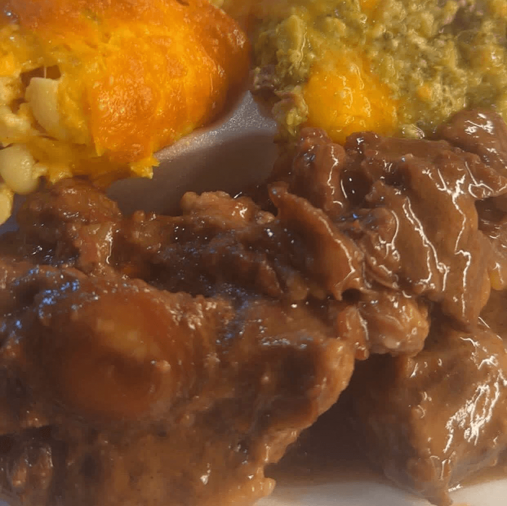 Oxtails with 2 Sides