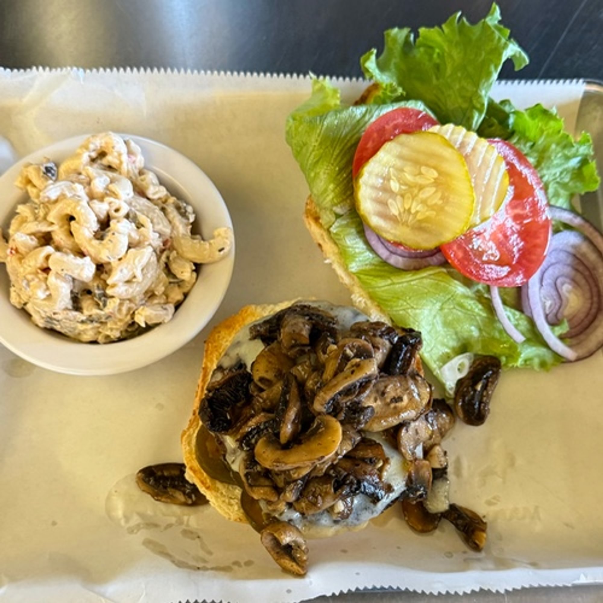 Kobe Burger with Choice of Toppings with Choice of Side