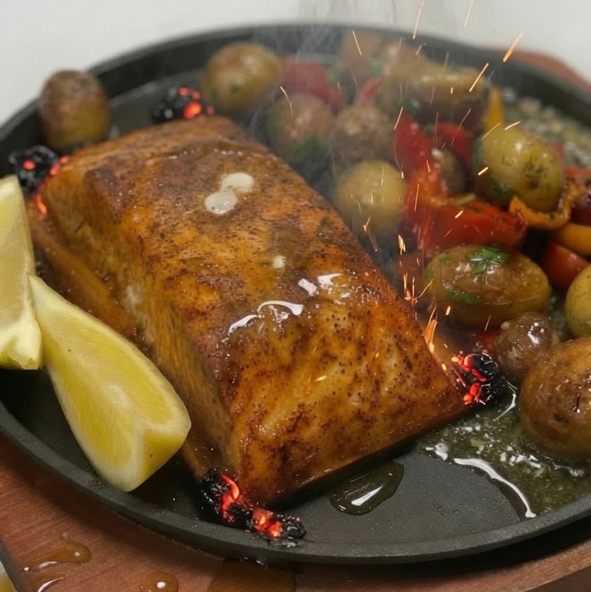 Cedar Plank Grilled Salmon