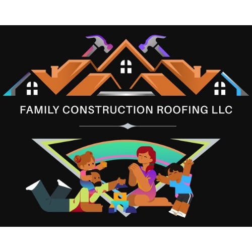 Family Construction Roofing Logo