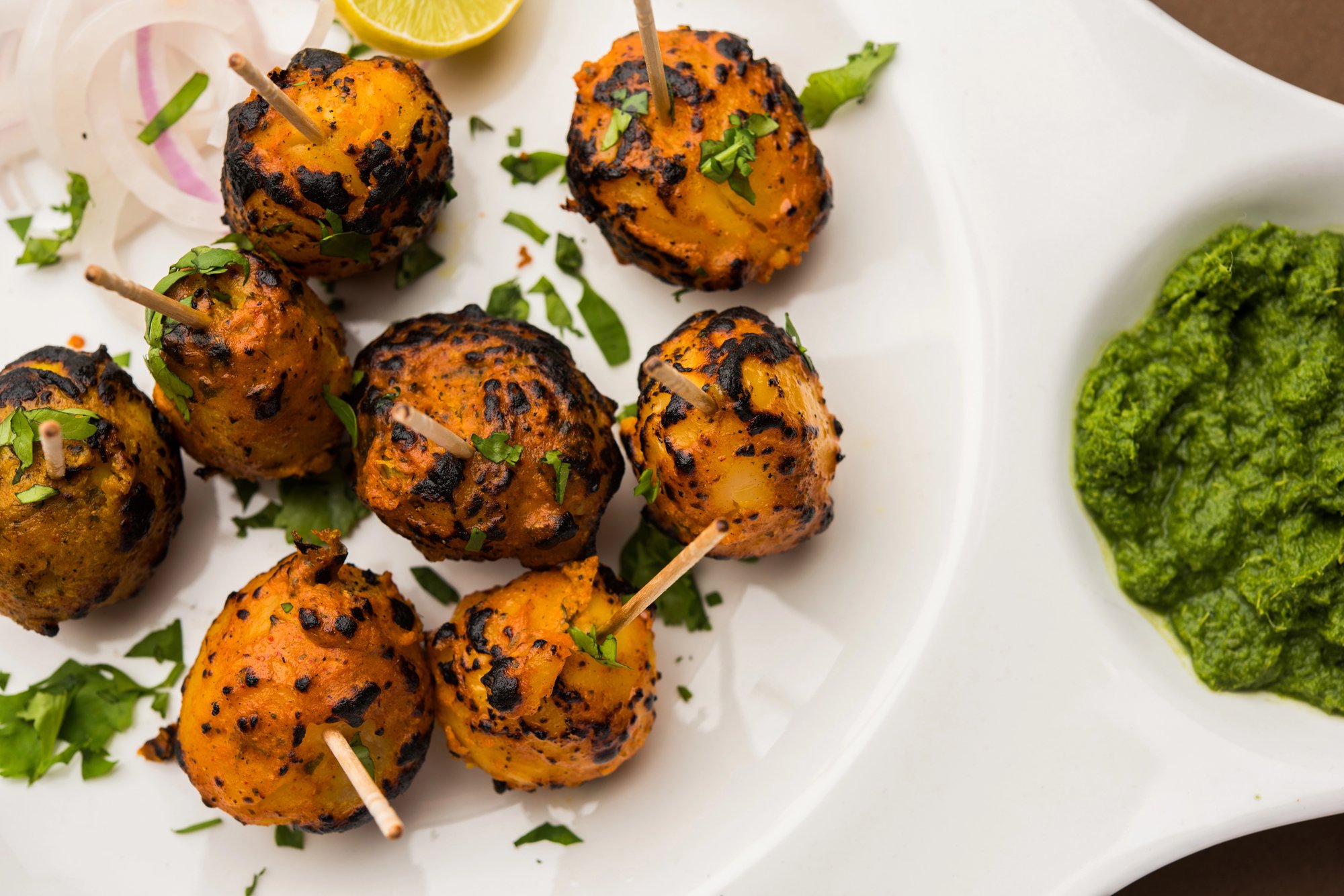 Mushroom Tikka Kabab- vegan