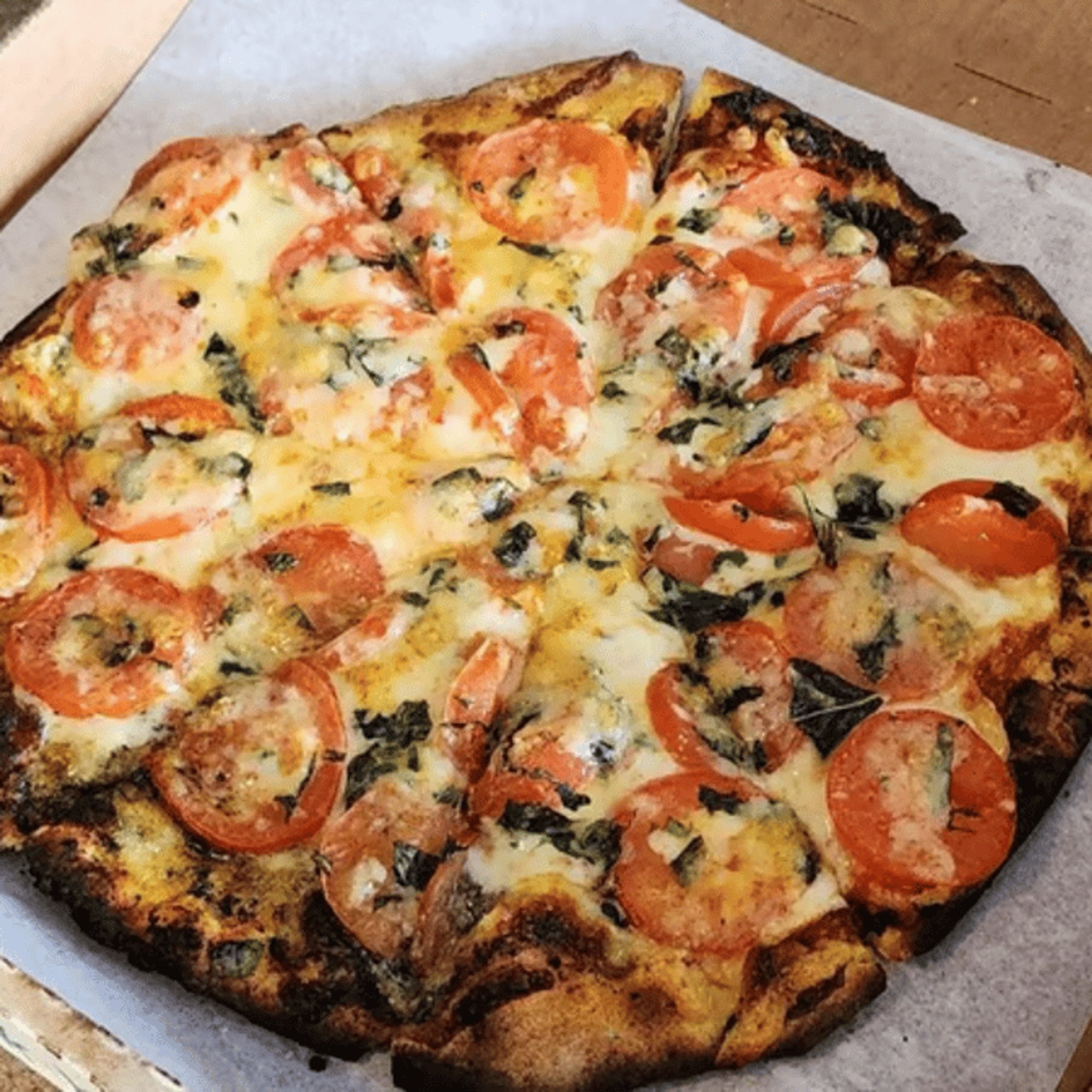 O Large Tomato Garlic Pizza