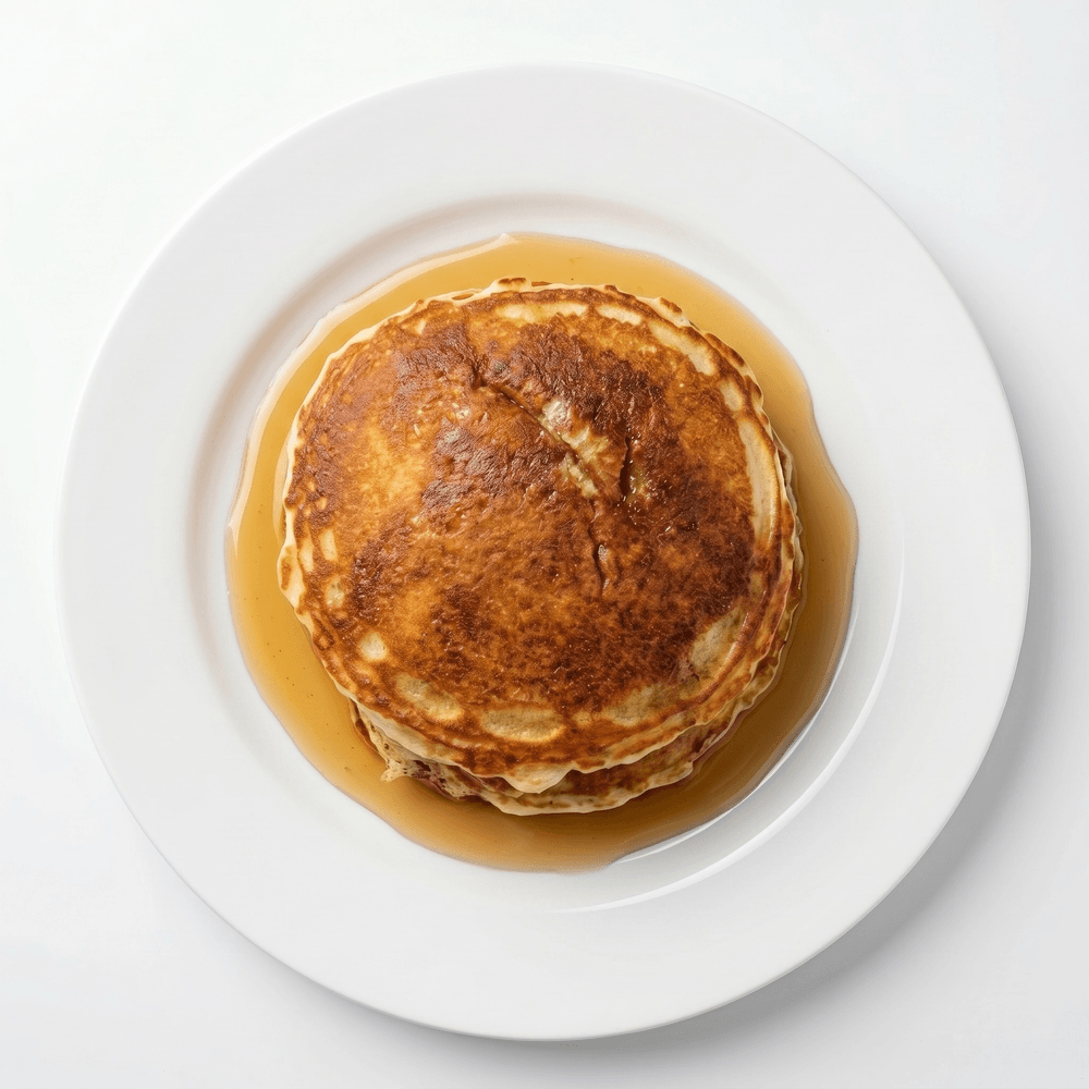 4 Large Golden Brown Pancakes