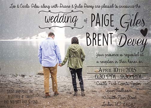 MCC Wedding Invitations Image
