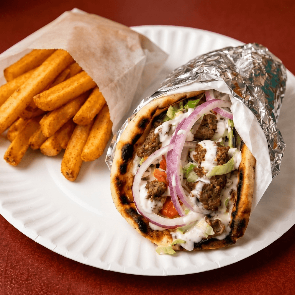 Lamb Gyro Wrap Combo