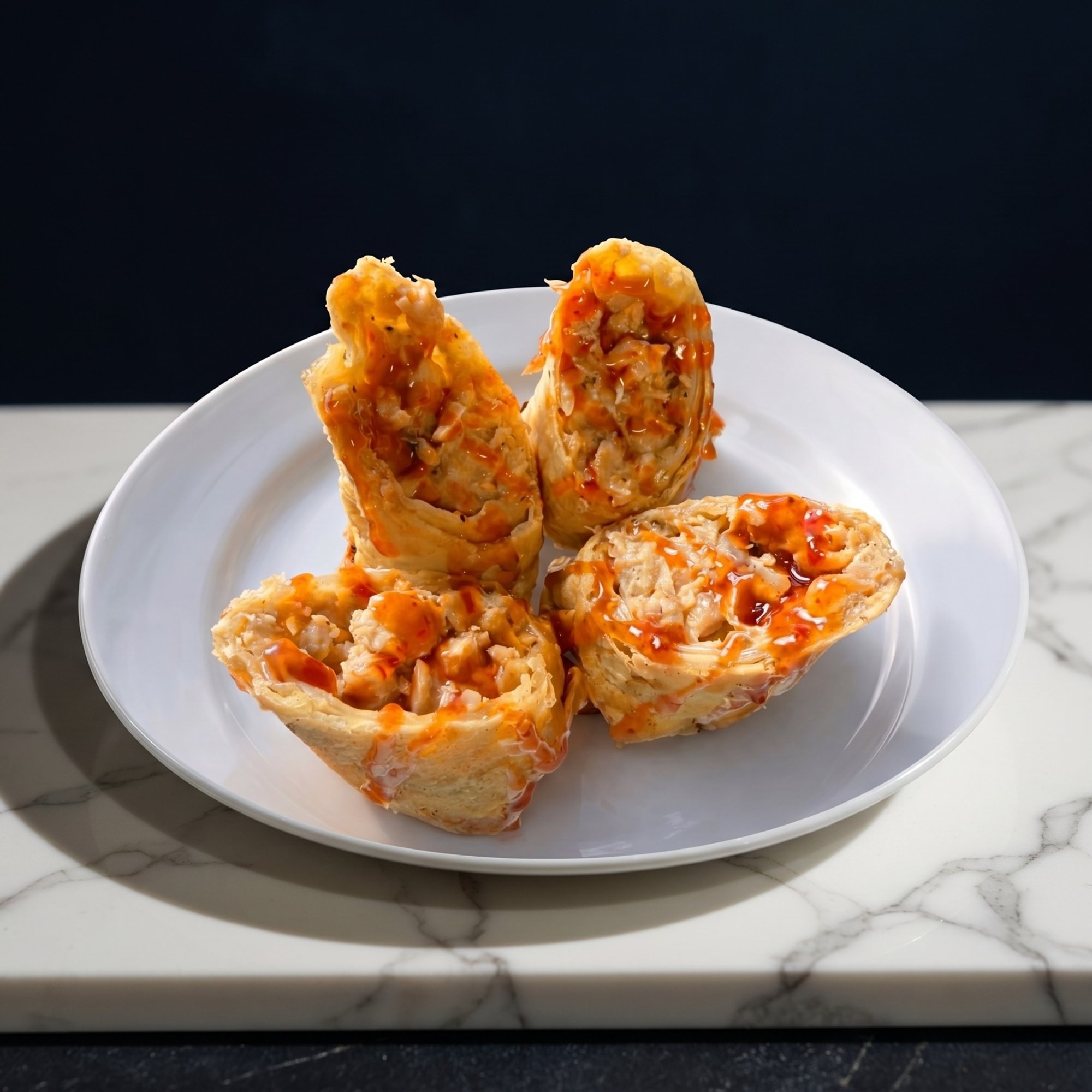 Salmon Cheesesteak Rolls