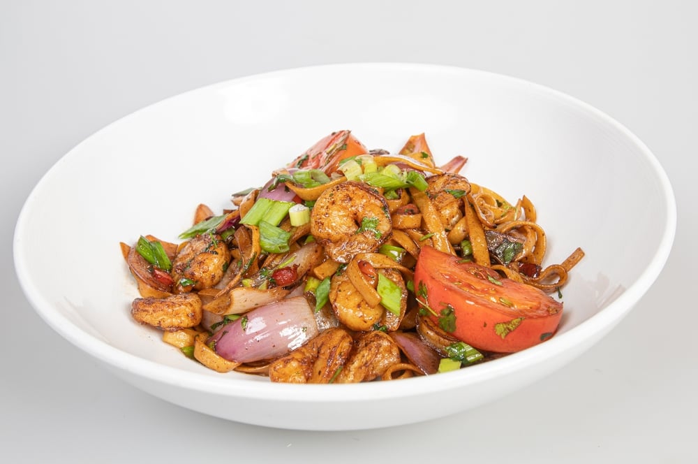 Sauteed-Tossed Noodles with shrimp