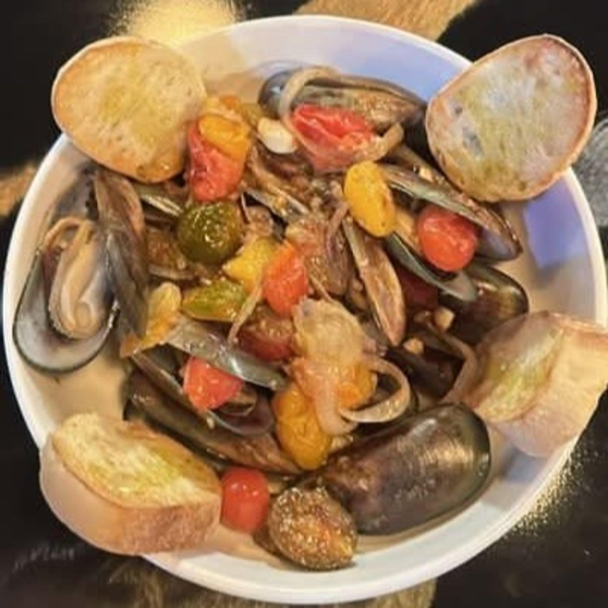 Oceano Broth Mussels