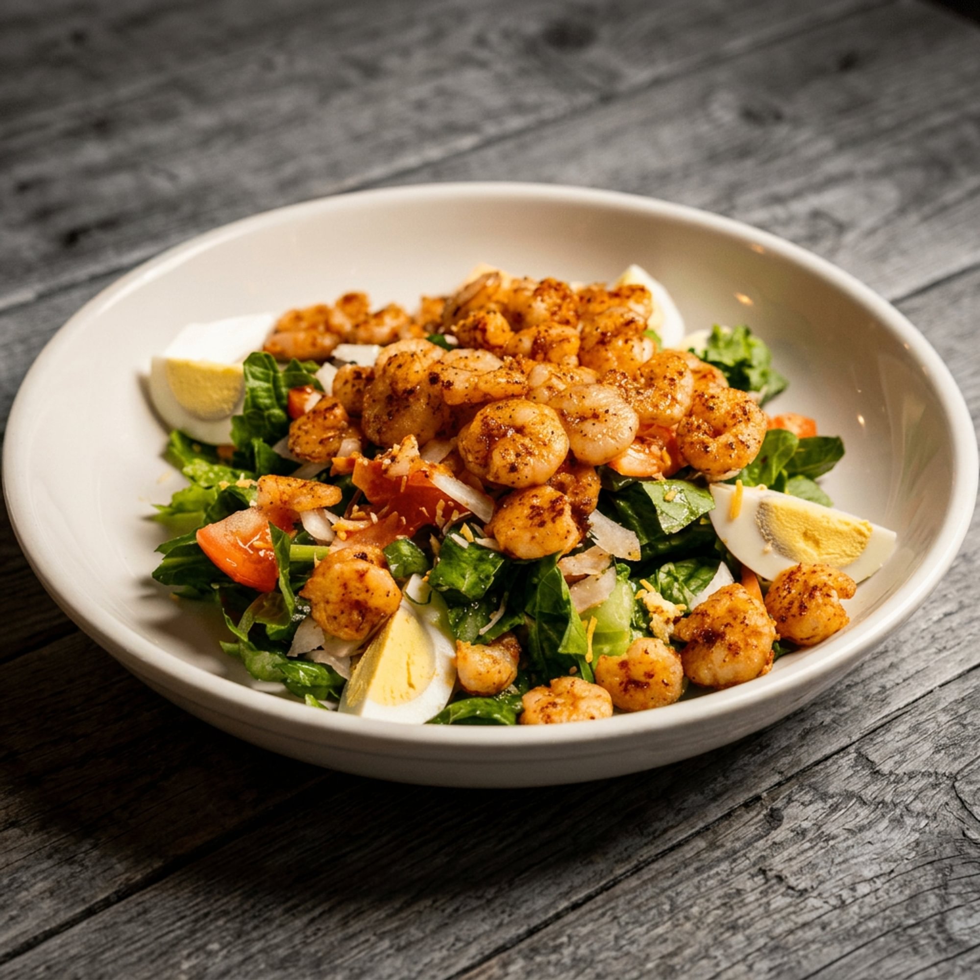 Chef Salad with Bronzed Chicken or Shrimp