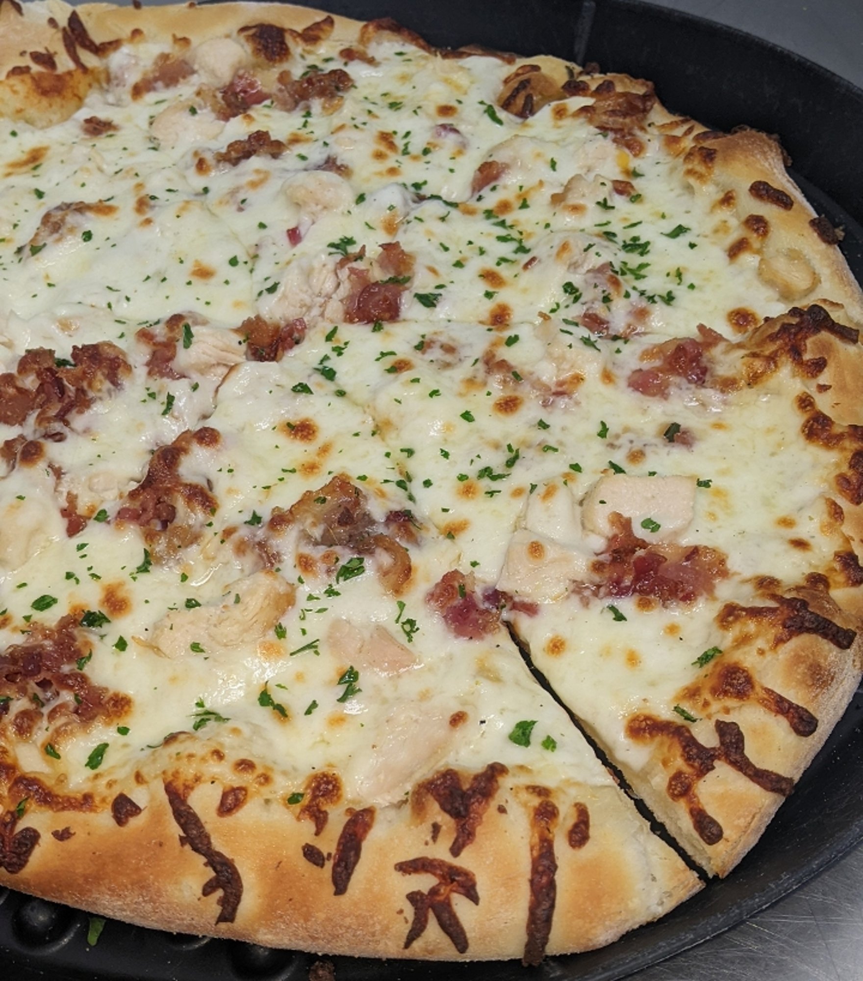 Chicken Bacon Ranch Pizza