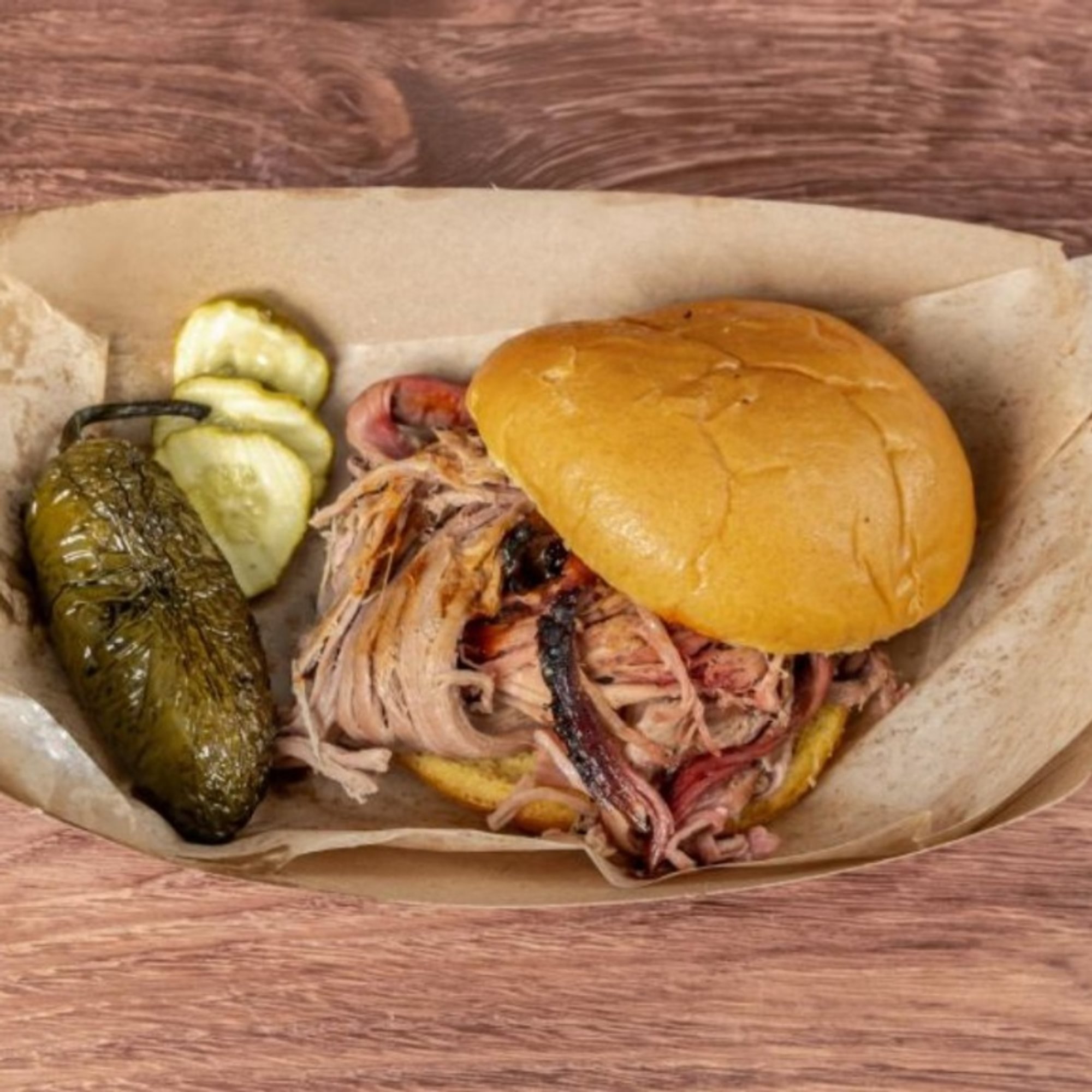 1/3 Lb Pulled Pork Sandwich