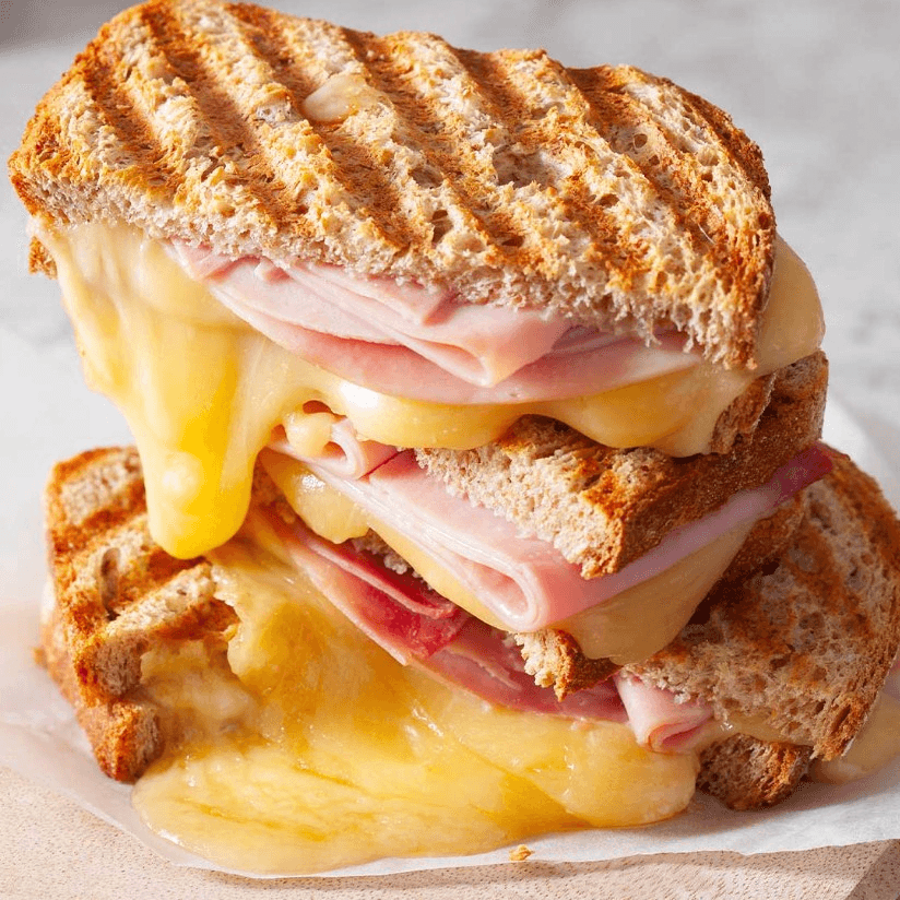 Grilled Cheese with Ham Sandwich