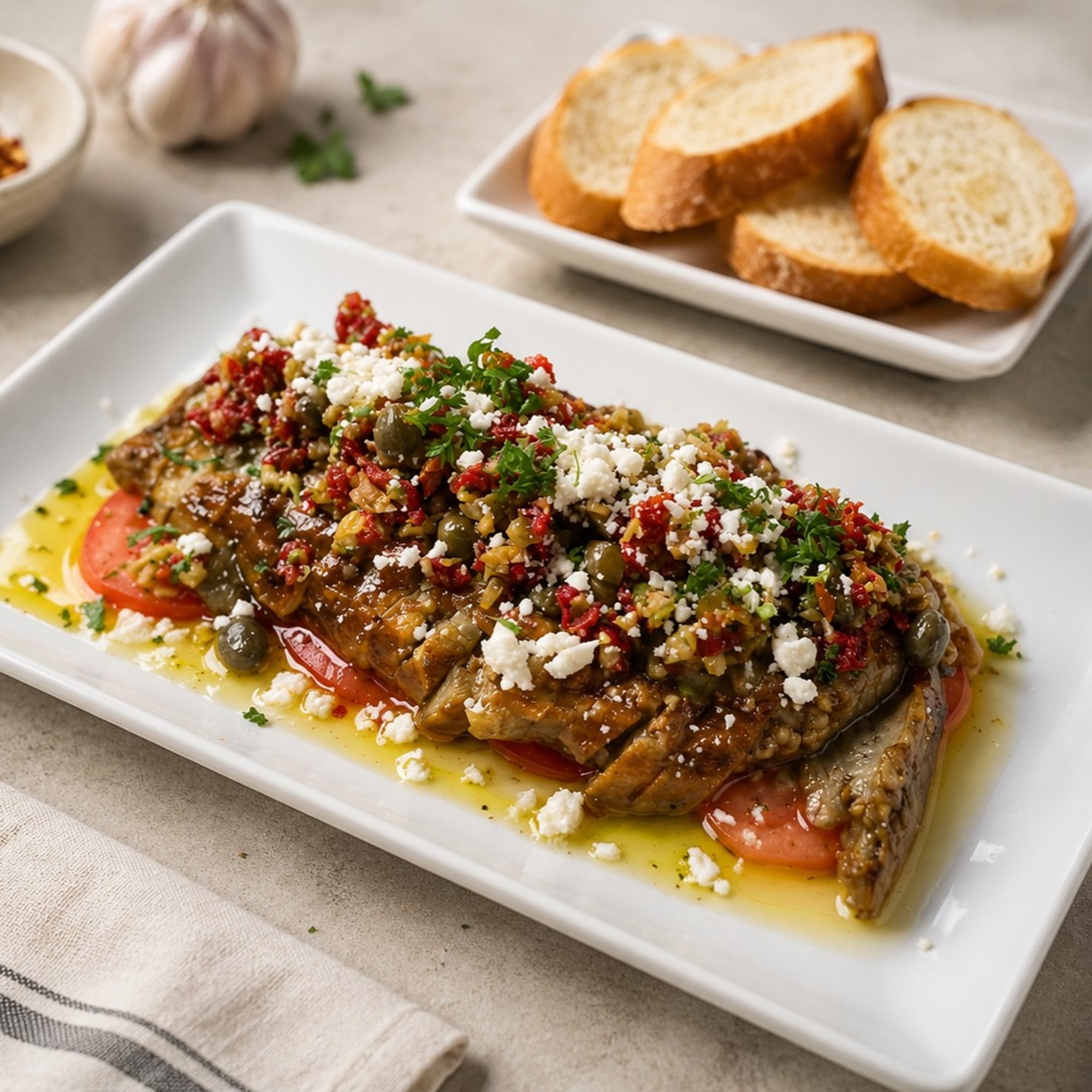 Roasted Eggplant Salad