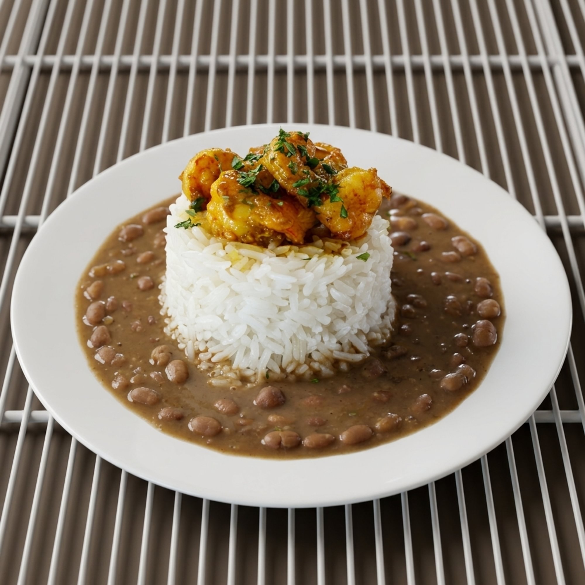 White Rice Platter