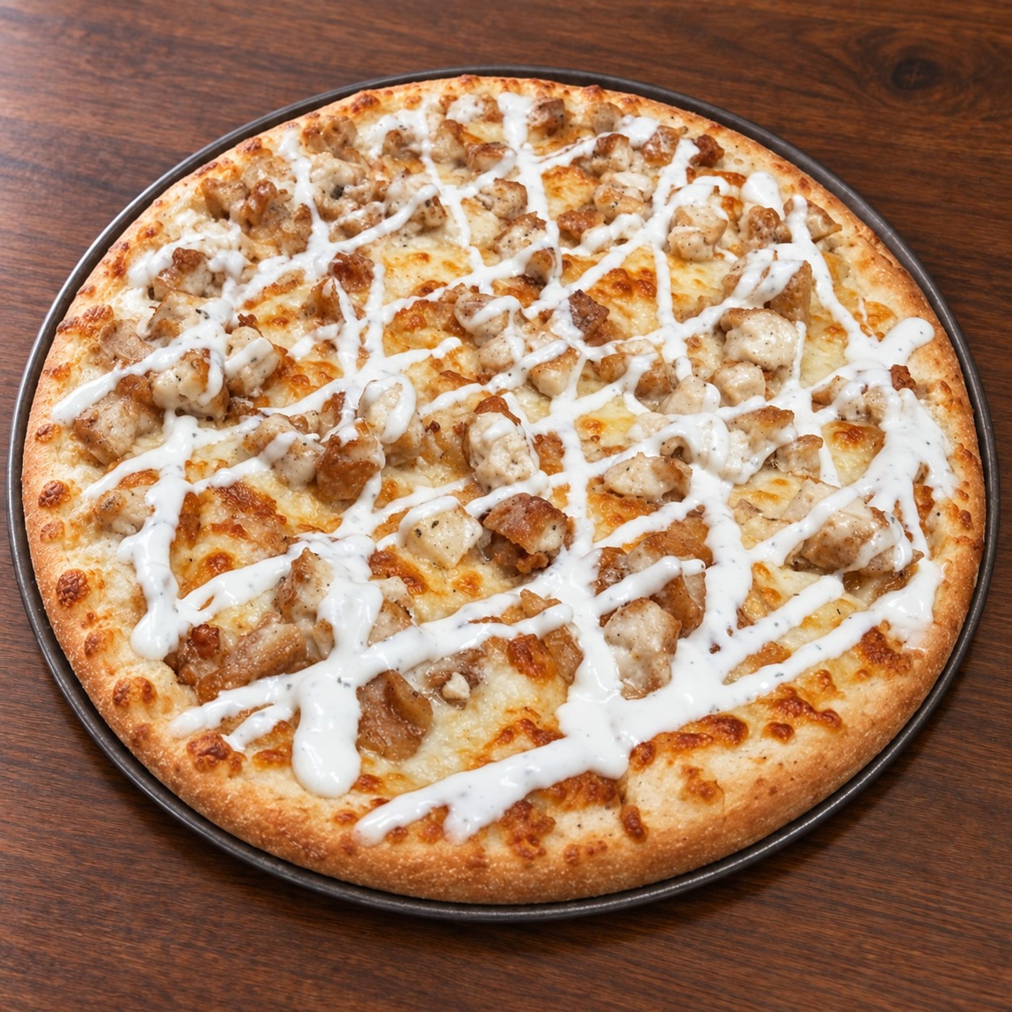 Chicken ranch pizza