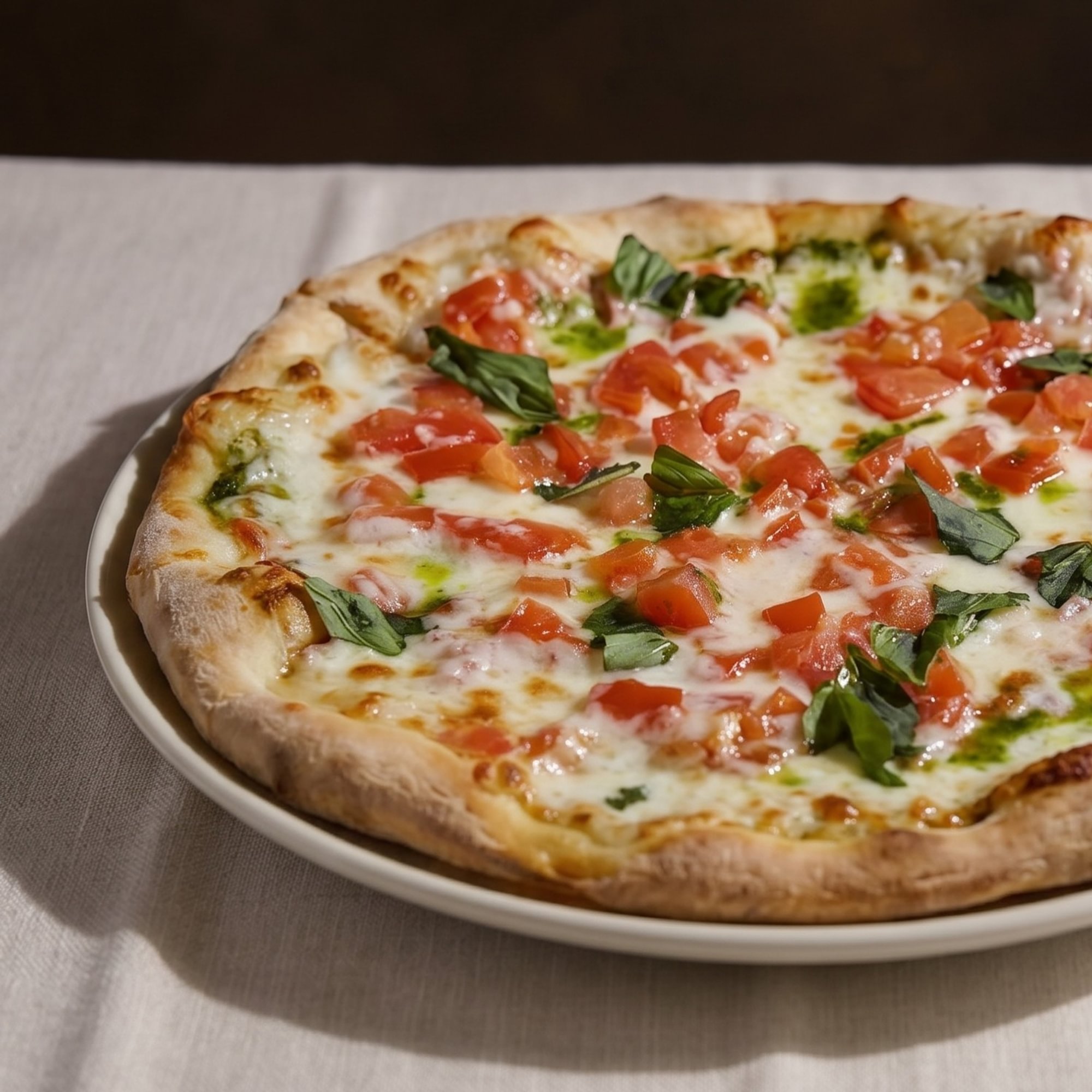 Caprese w/ Prosciutto Pizza