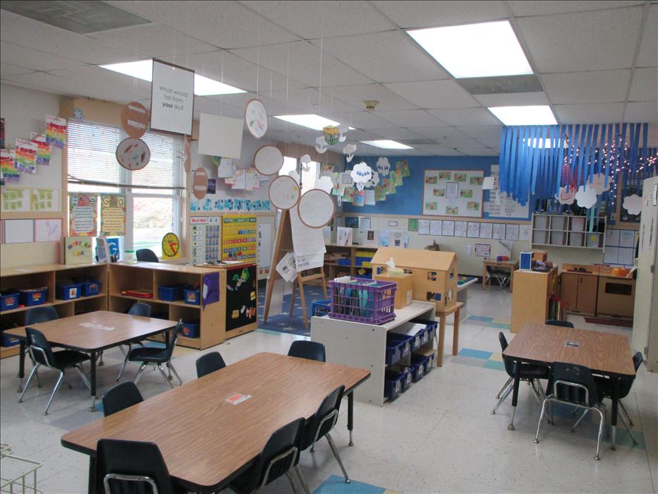 Our preschool classroom is divided into discovery areas which allows children freedom to explore, learn and play!