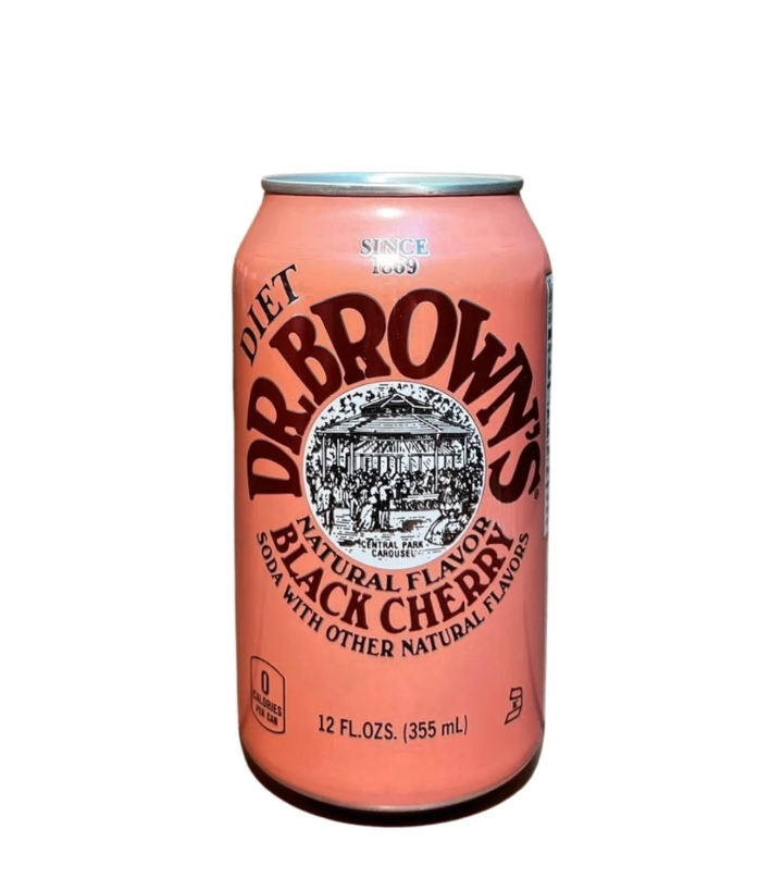 Diet Dr. Brown's Black Cherry (can)