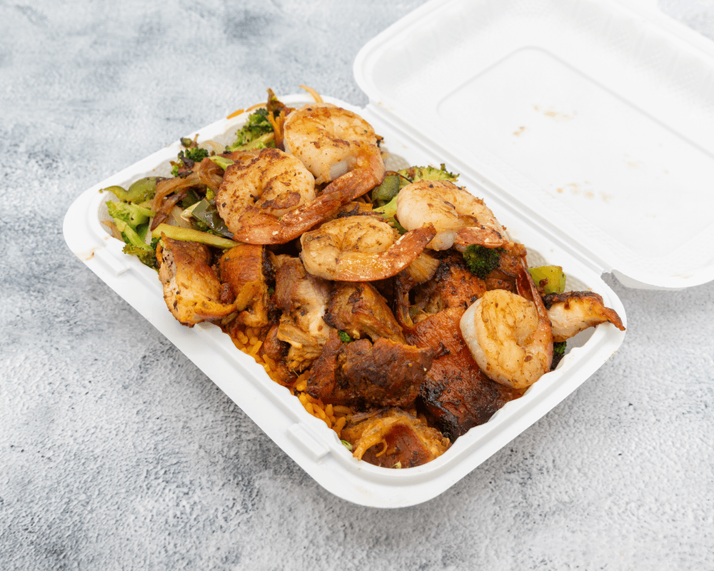 Chicken & Shrimp Combo Rice Bowl