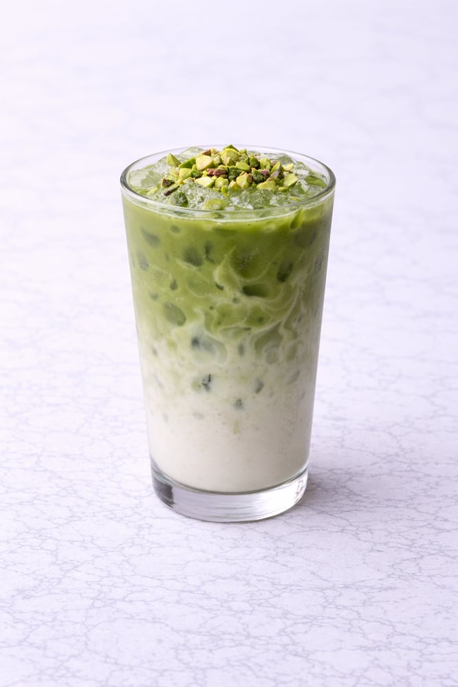 Iced pistachio Matcha