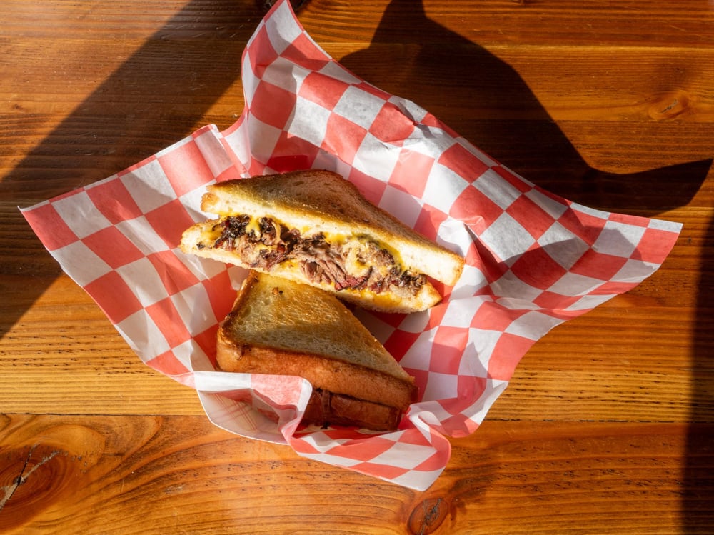 Brisket Grilled Cheese w/ Chips